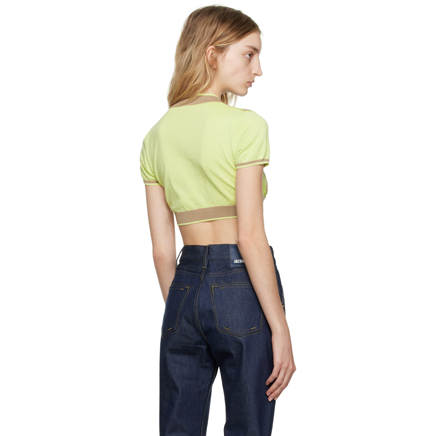  Jacquemus Green & Beige 'le Cardigan Toledo' Cardigan 
