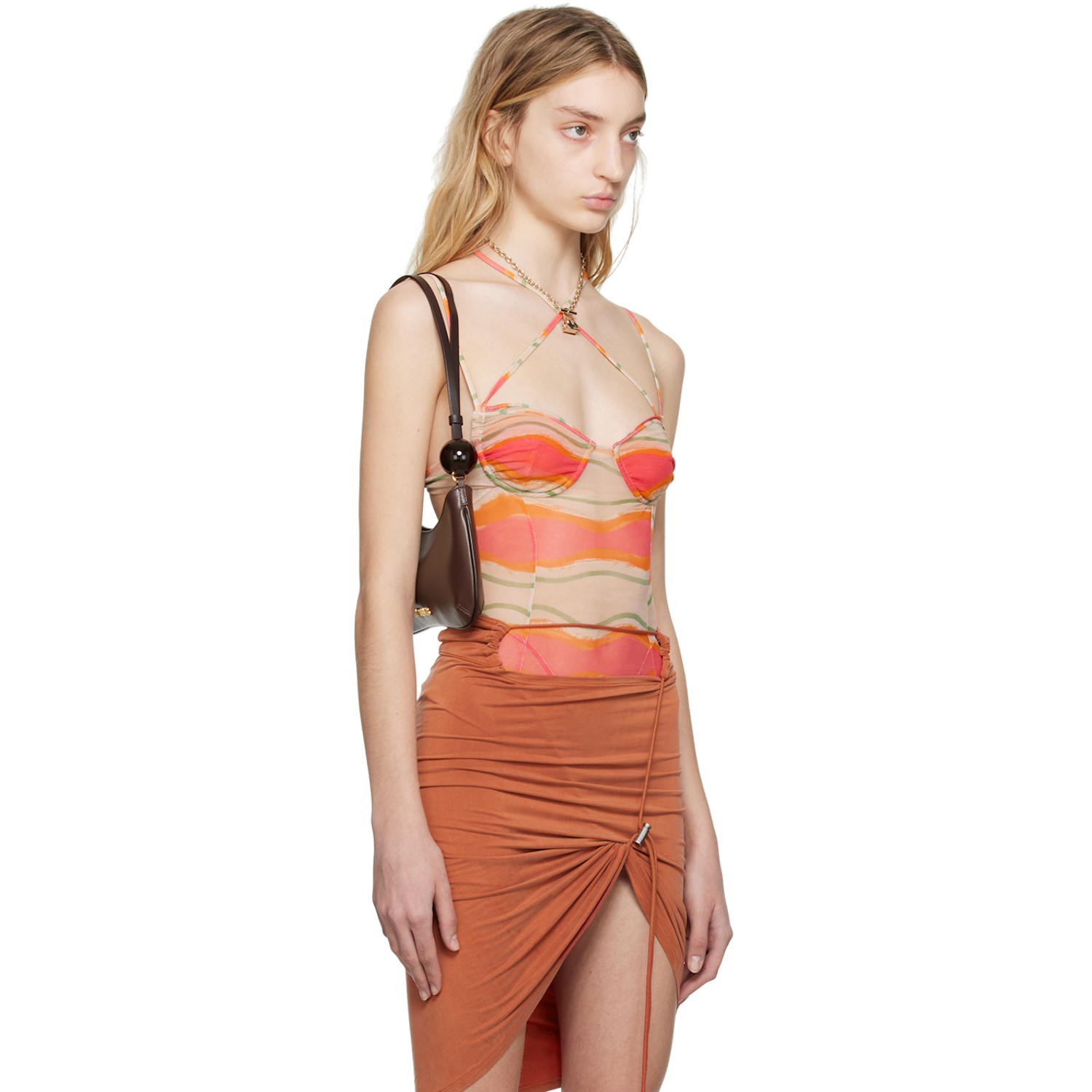  Jacquemus Multicolor Le Raphia 'le Body Ilha' Bodysuit 