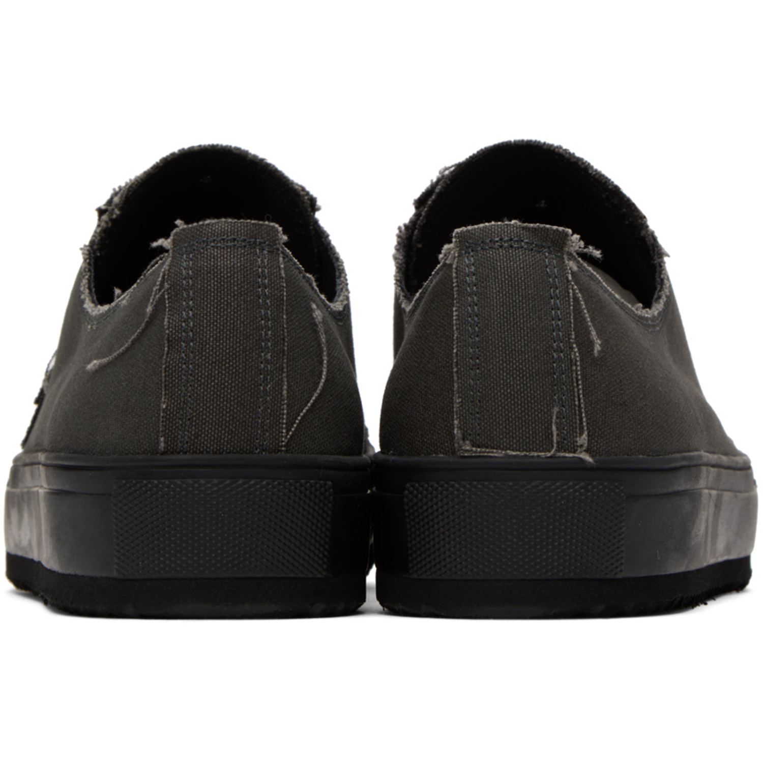  Yohji Yamamoto Gray Raw Edge Sneakers 