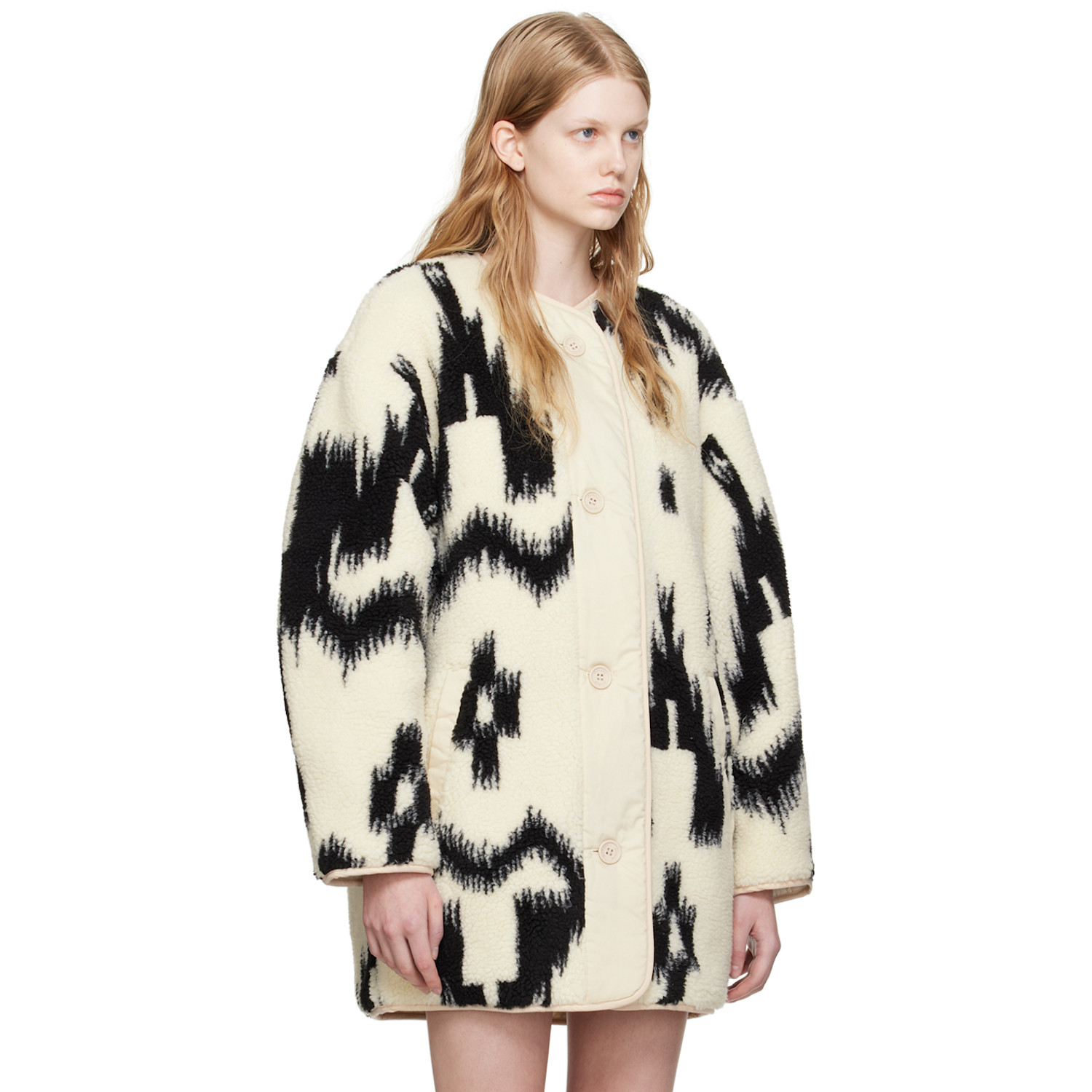  Isabel Marant Etoile Black & Off-white Himemma Reversible Jacket 