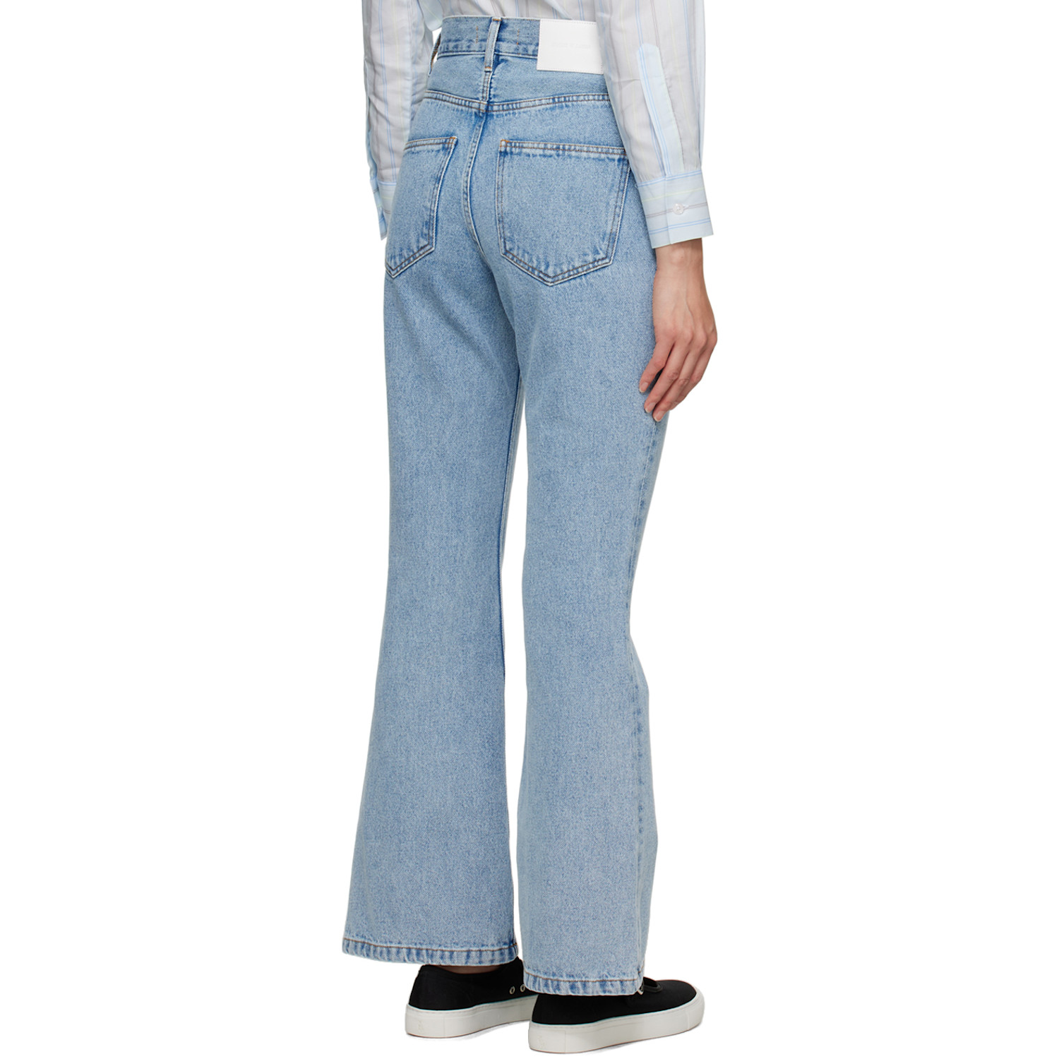  Ernest W. Baker Blue Flared Jeans 