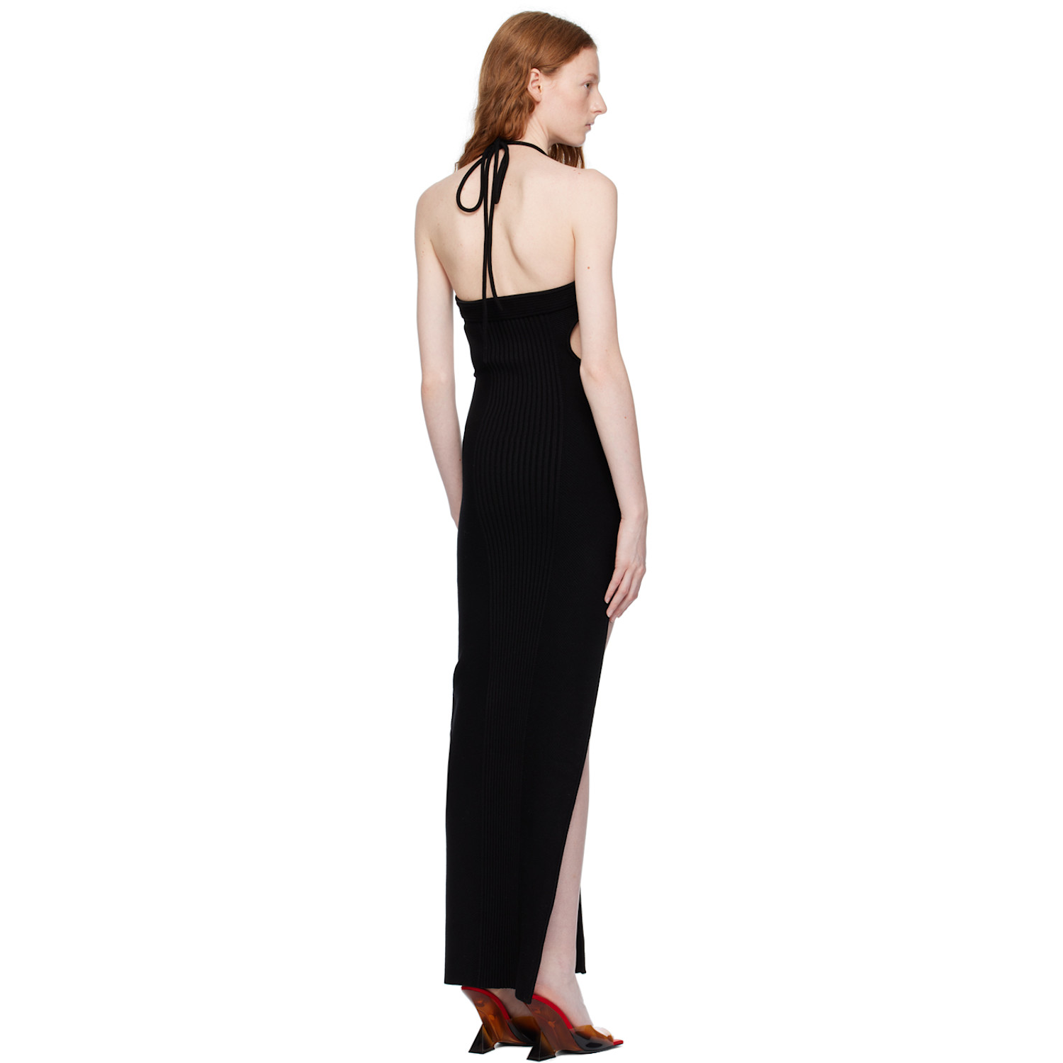  Off-white Black Cutout Maxi Dress 