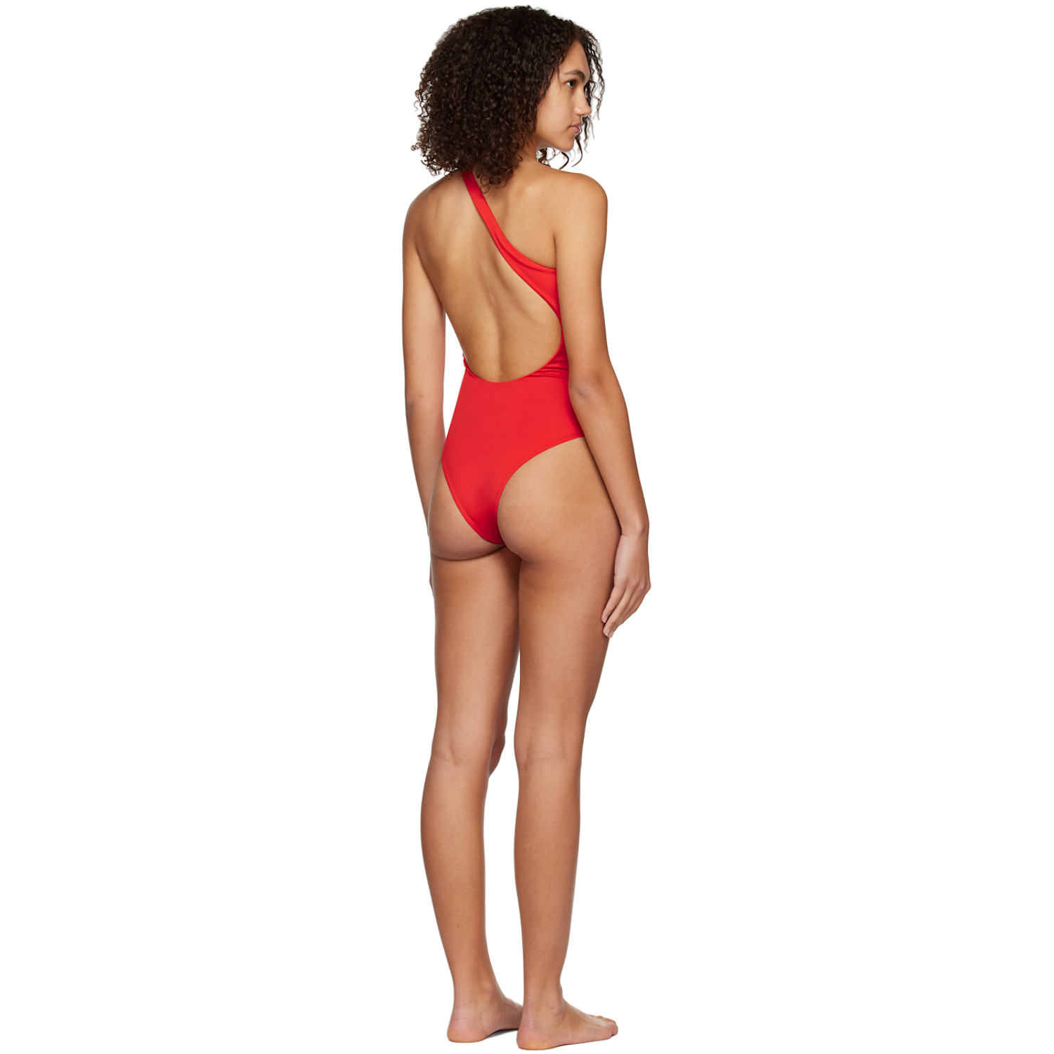  Off-white Red Printed One-piece Swimsuit 