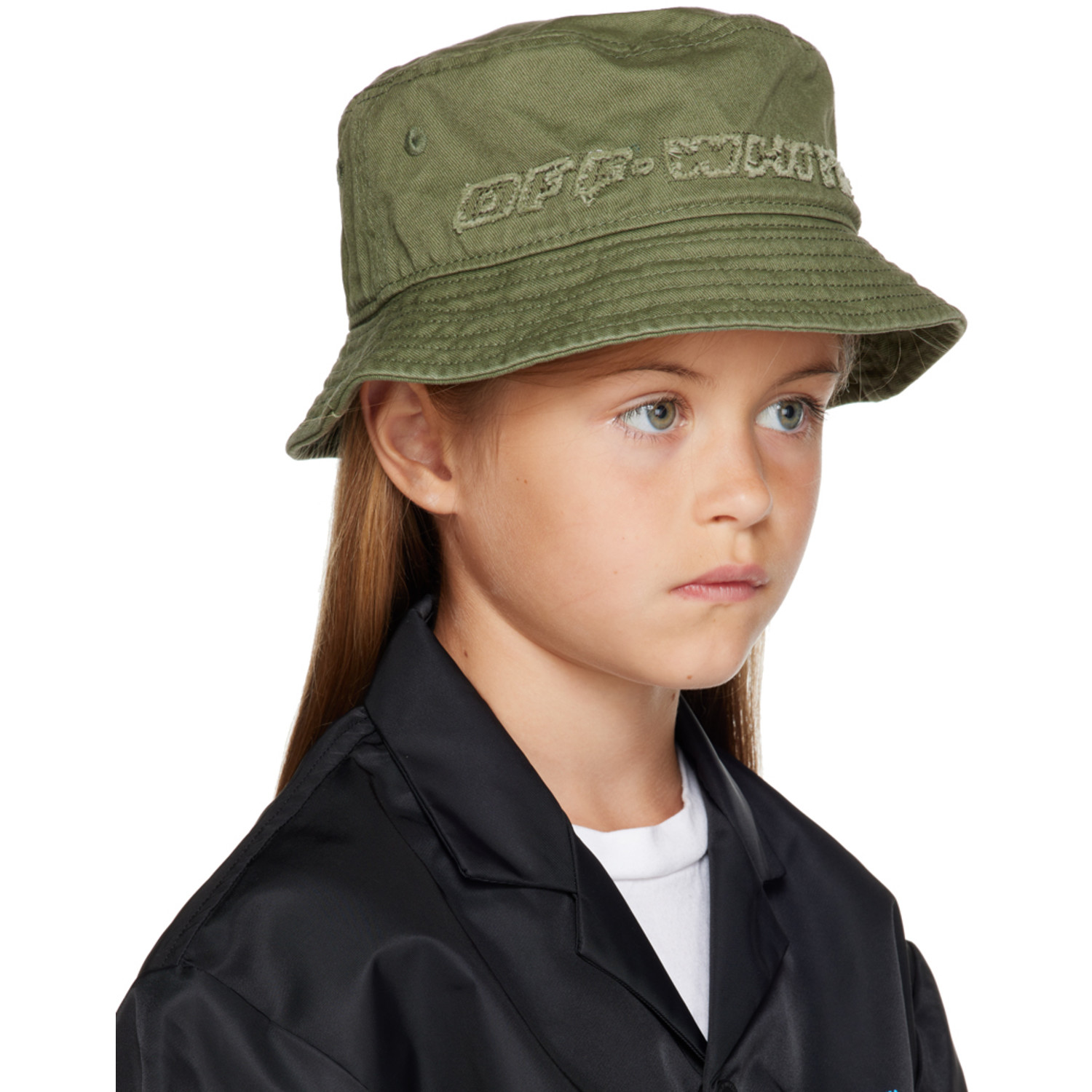  Off-white Kids Khaki Industrial 2.0 Bucket Hat 
