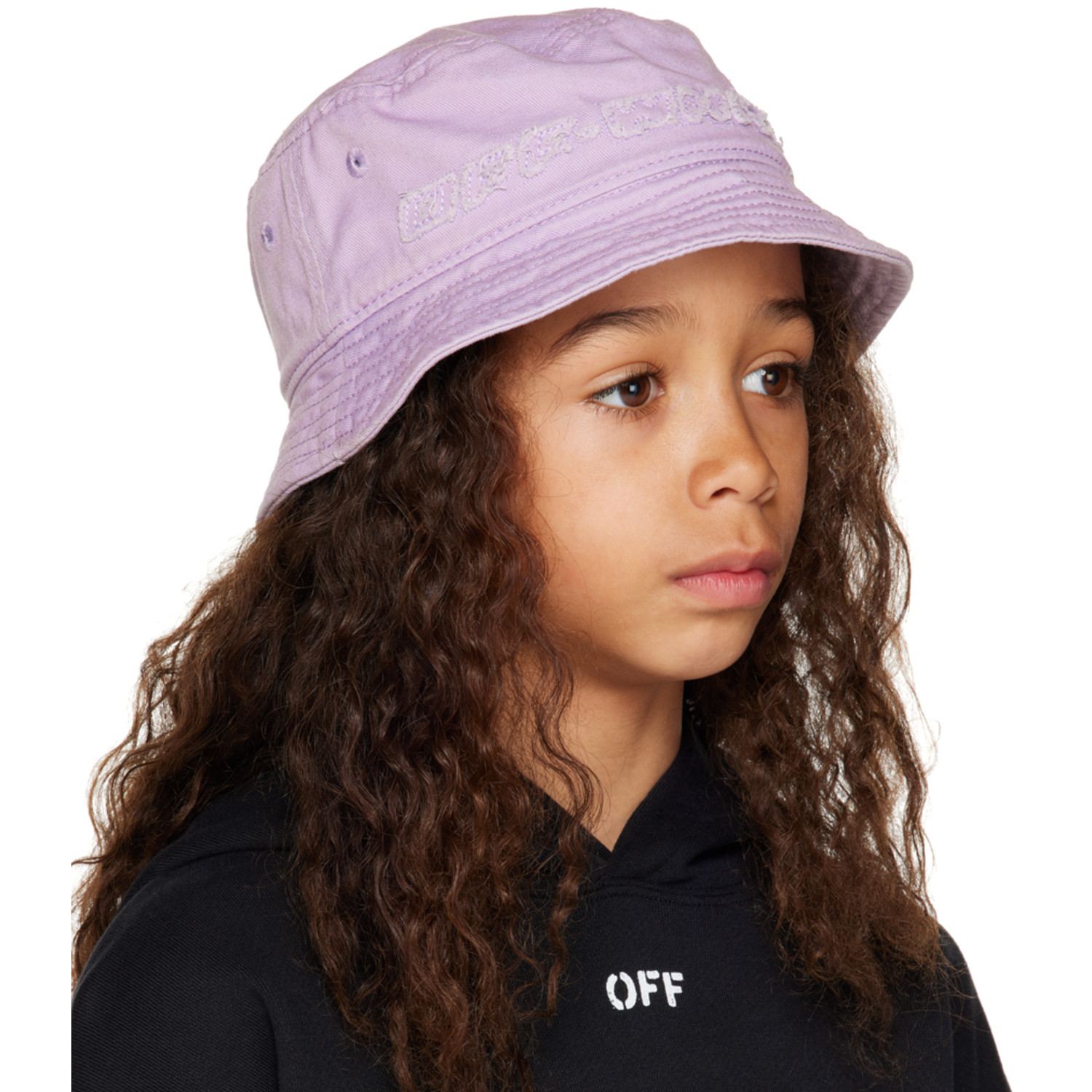  Off-white Kids Purple Industrial 2.0 Bucket Hat 