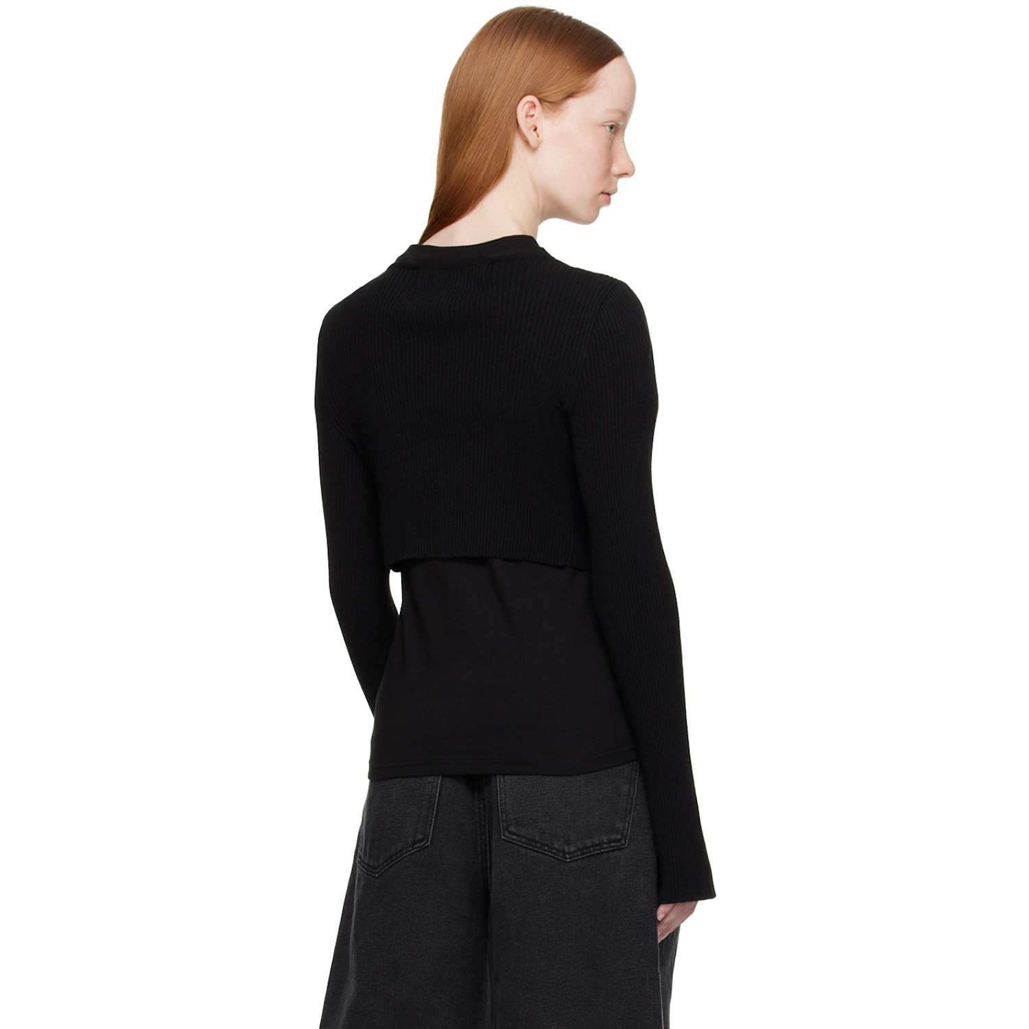  KimhĒkim Black Cropped Cardigan 