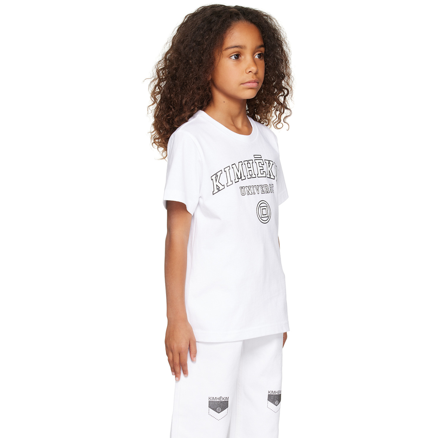  KimhĒkim Kids Gray Stamped T-shirt 