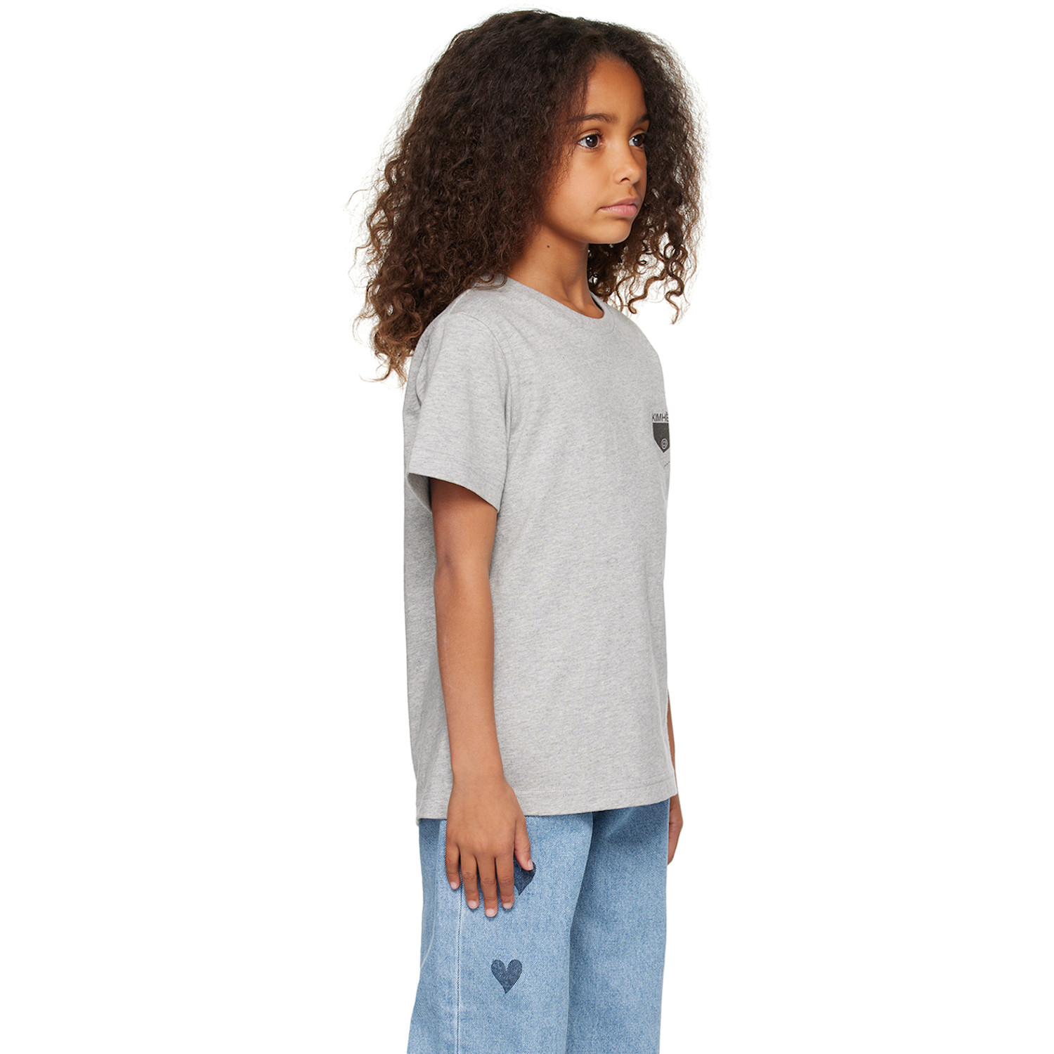  KimhĒkim Kids White 'universe' T-shirt 