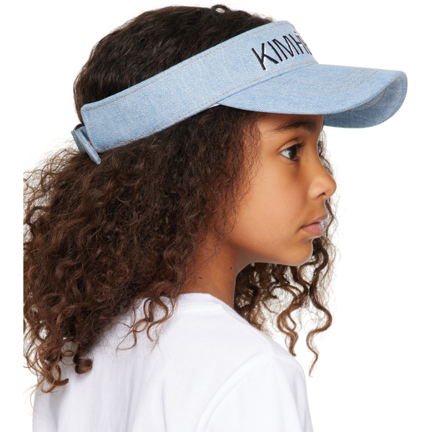  KimhĒkim Kids Blue Sun Denim Visor 