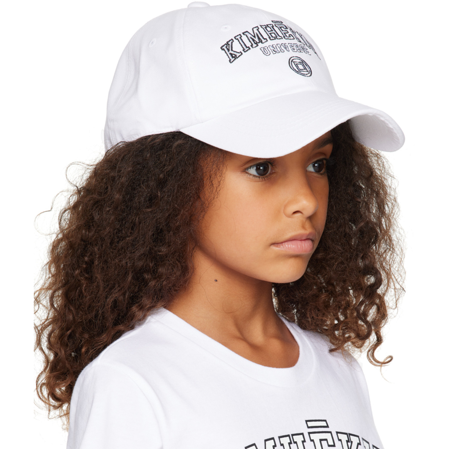  KimhĒkim Kids White Universe Baseball Cap 