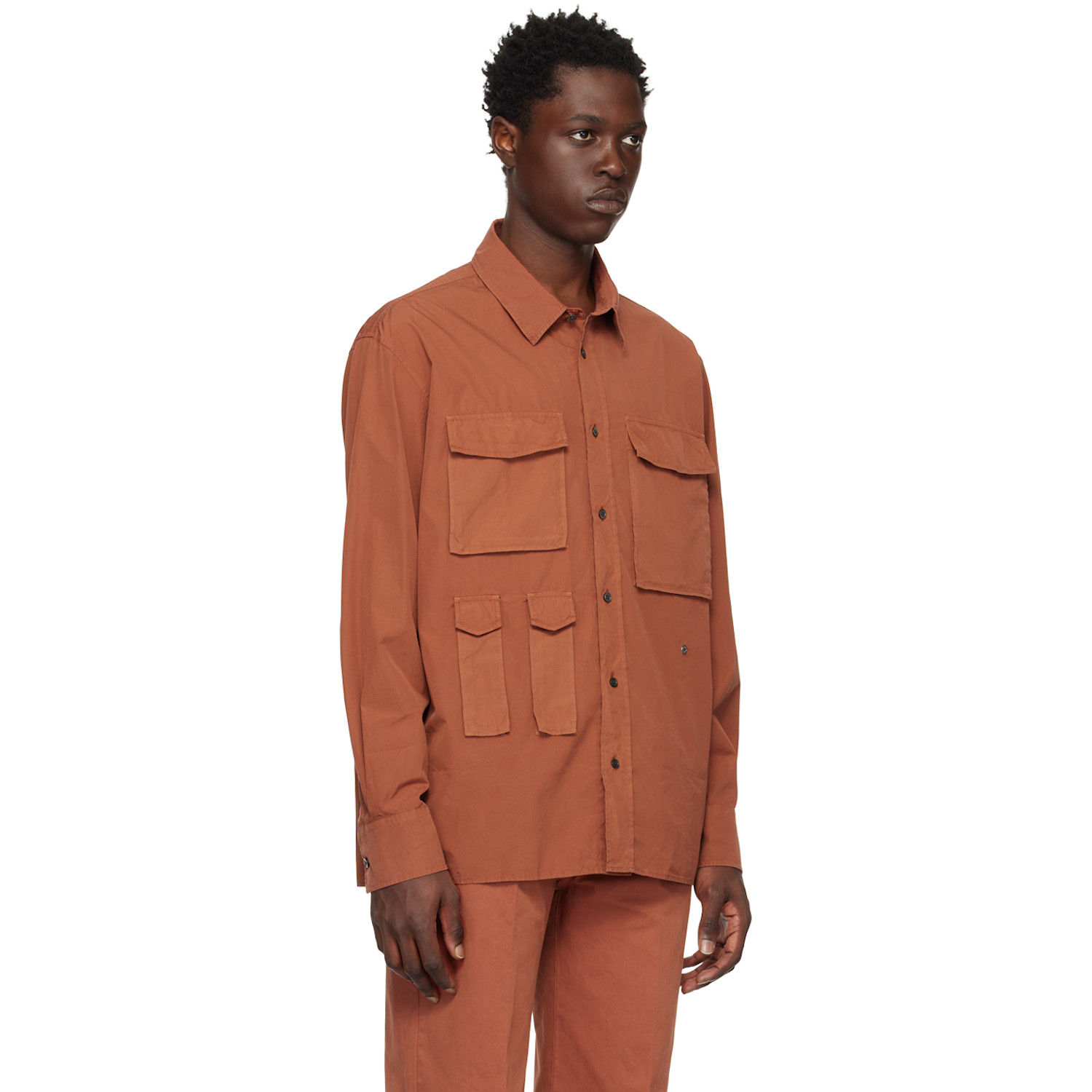  études Red Checkpoint Shirt 