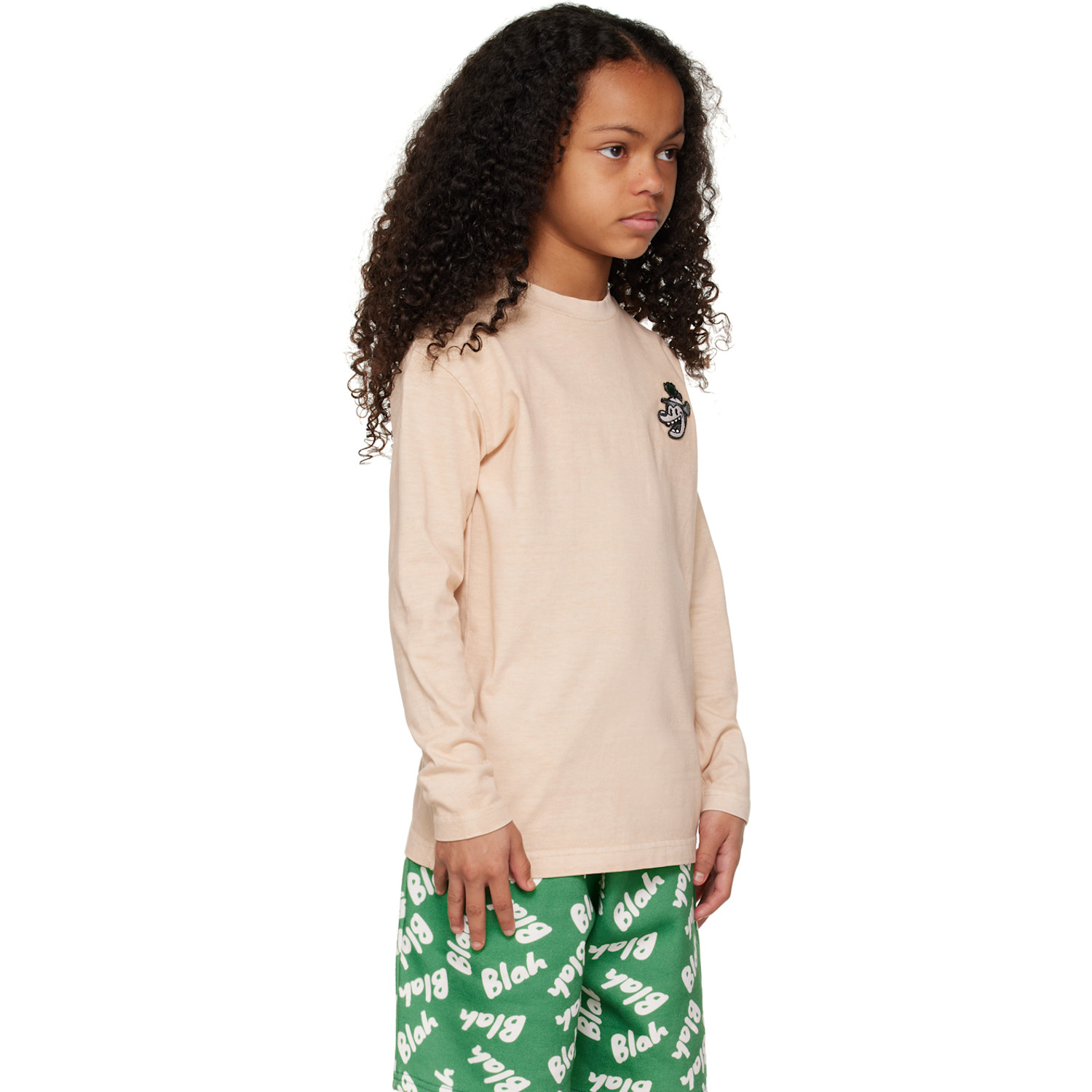  Blablakia Kids Beige Blah Long Sleeve T-shirt 