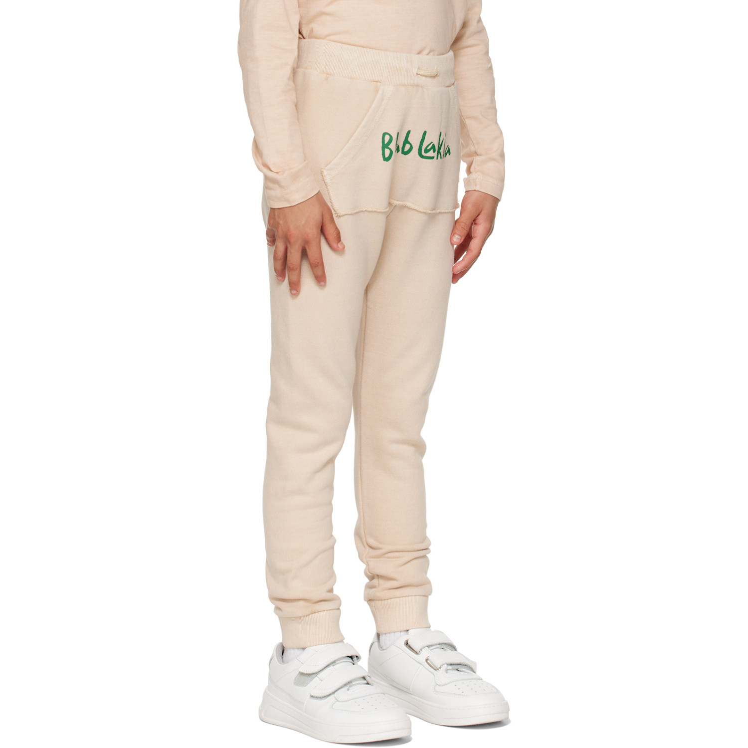  Blablakia Kids Beige Printed Sweatpants 
