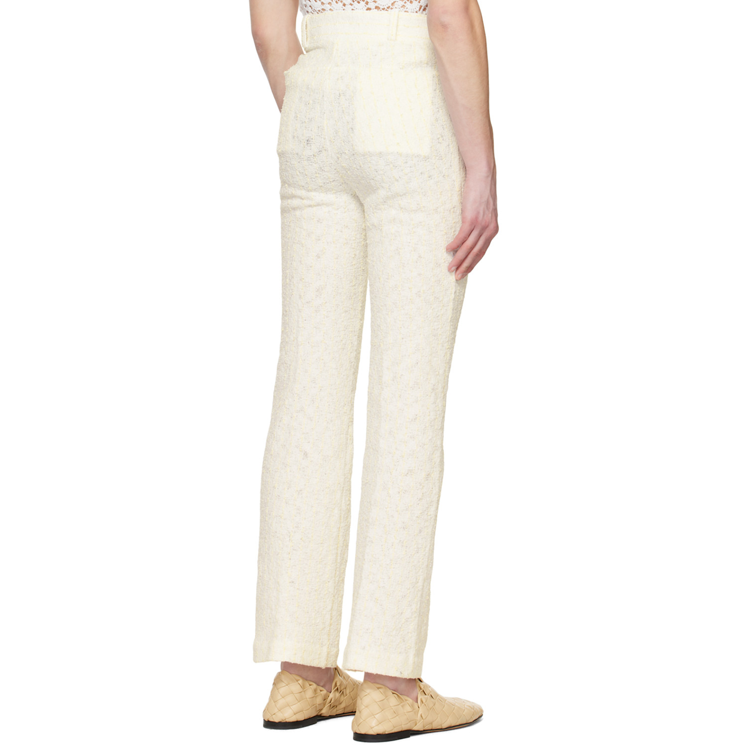  Young N Sang White Stripe Trousers 