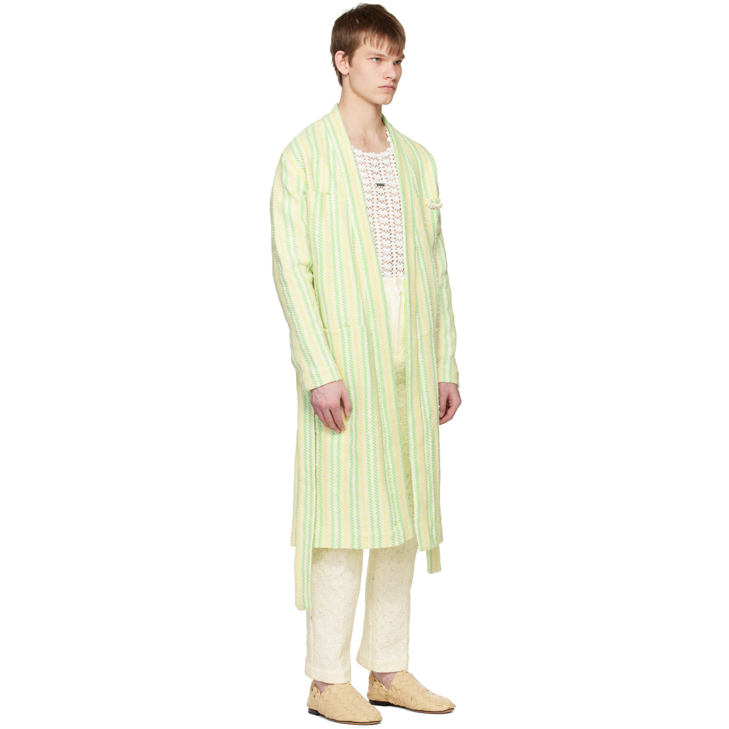  Young N Sang Yellow Stripe Robe 