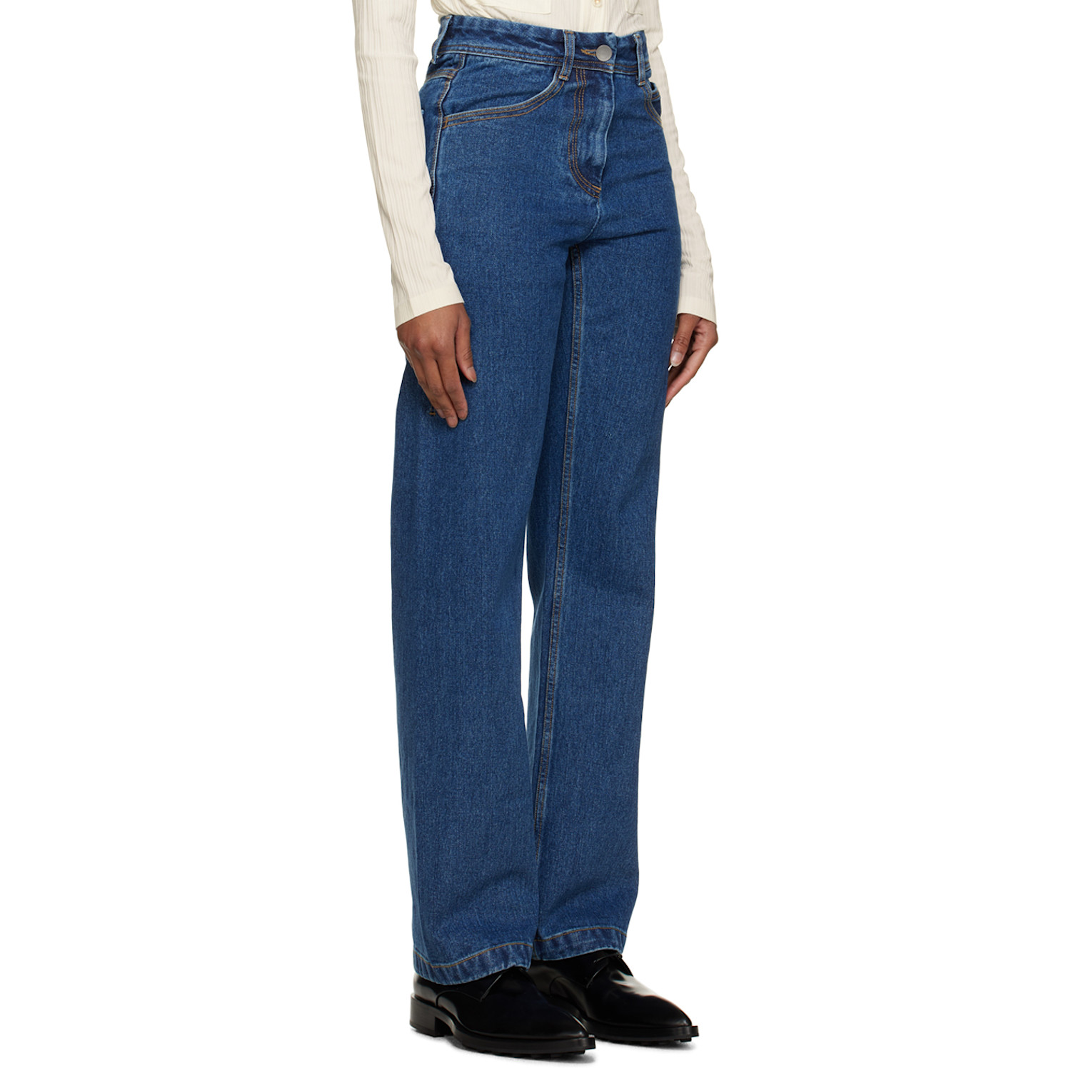  Low Classic Blue Straight Fit Jeans 