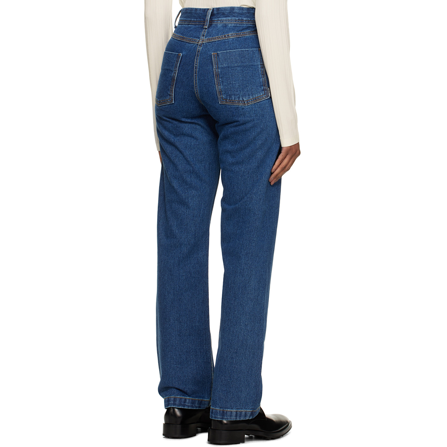  Low Classic Blue Straight Fit Jeans 