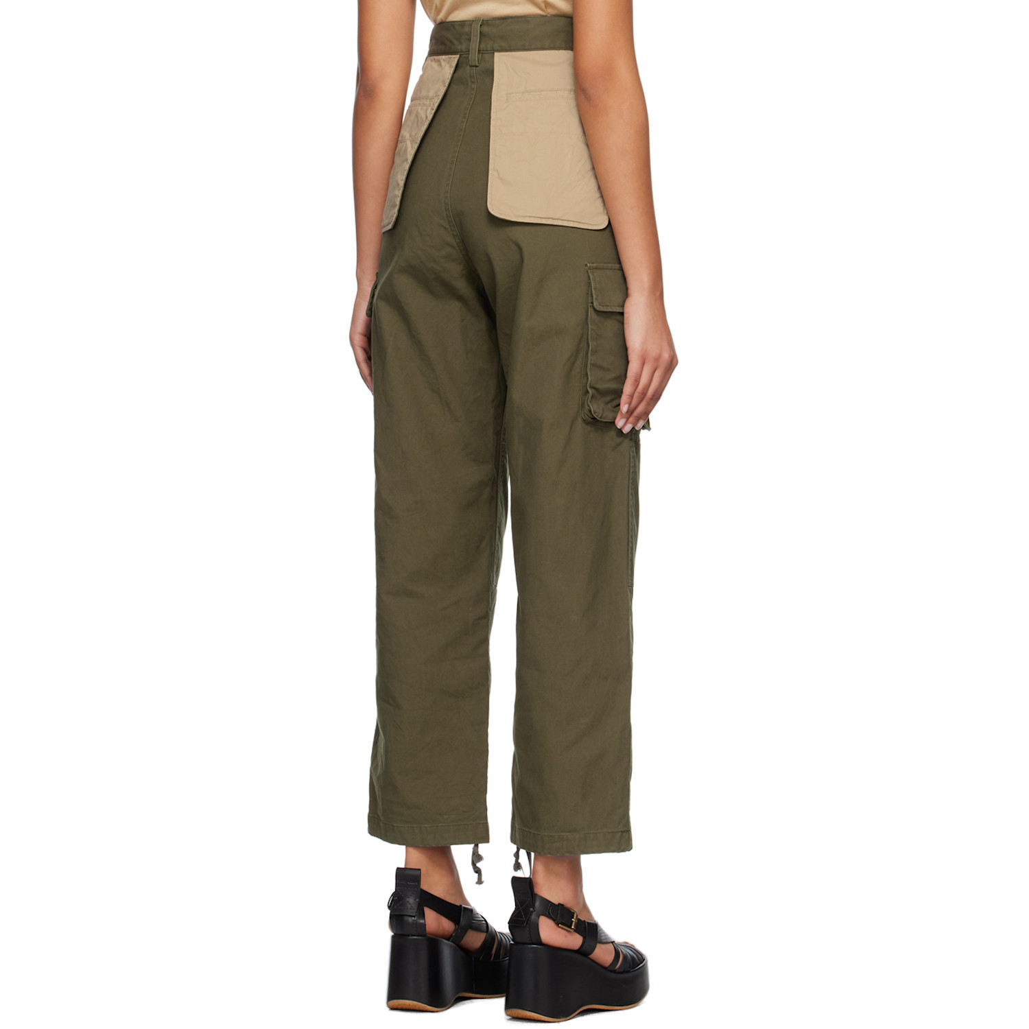 Inscrire Khaki Turn Over Trousers 