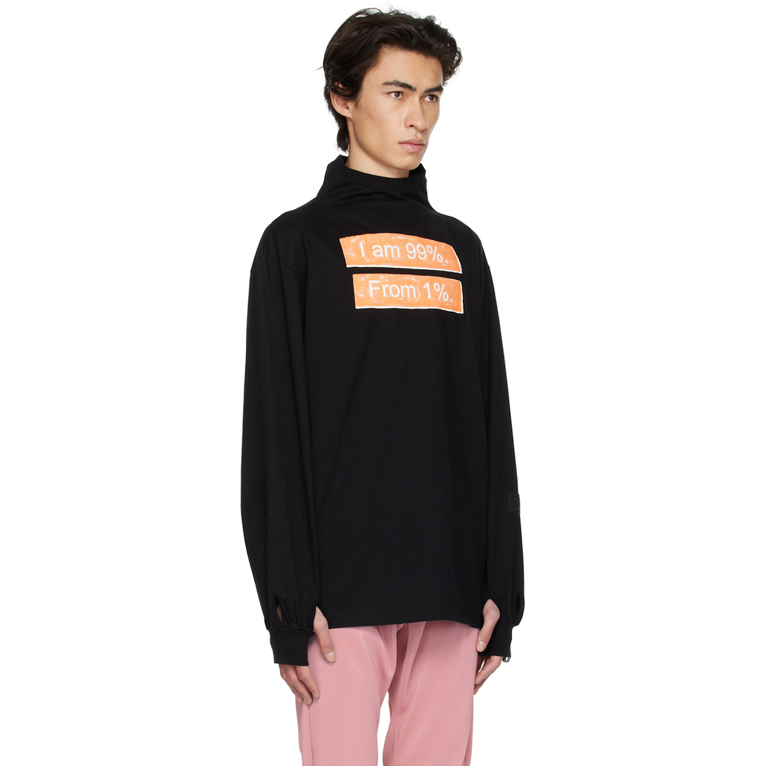  99%is- Black Glow-in-the-dark Long Sleeve T-shirt 
