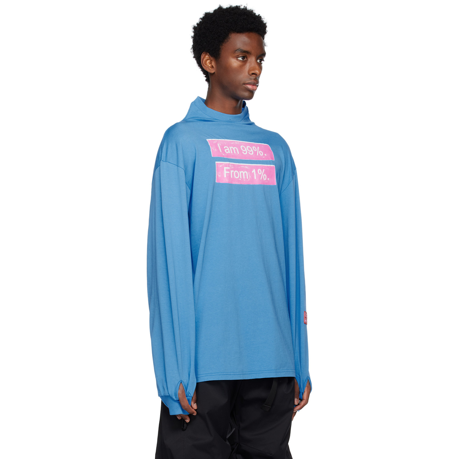 99%is- Blue Myeoksal Long Sleeve T-shirt 