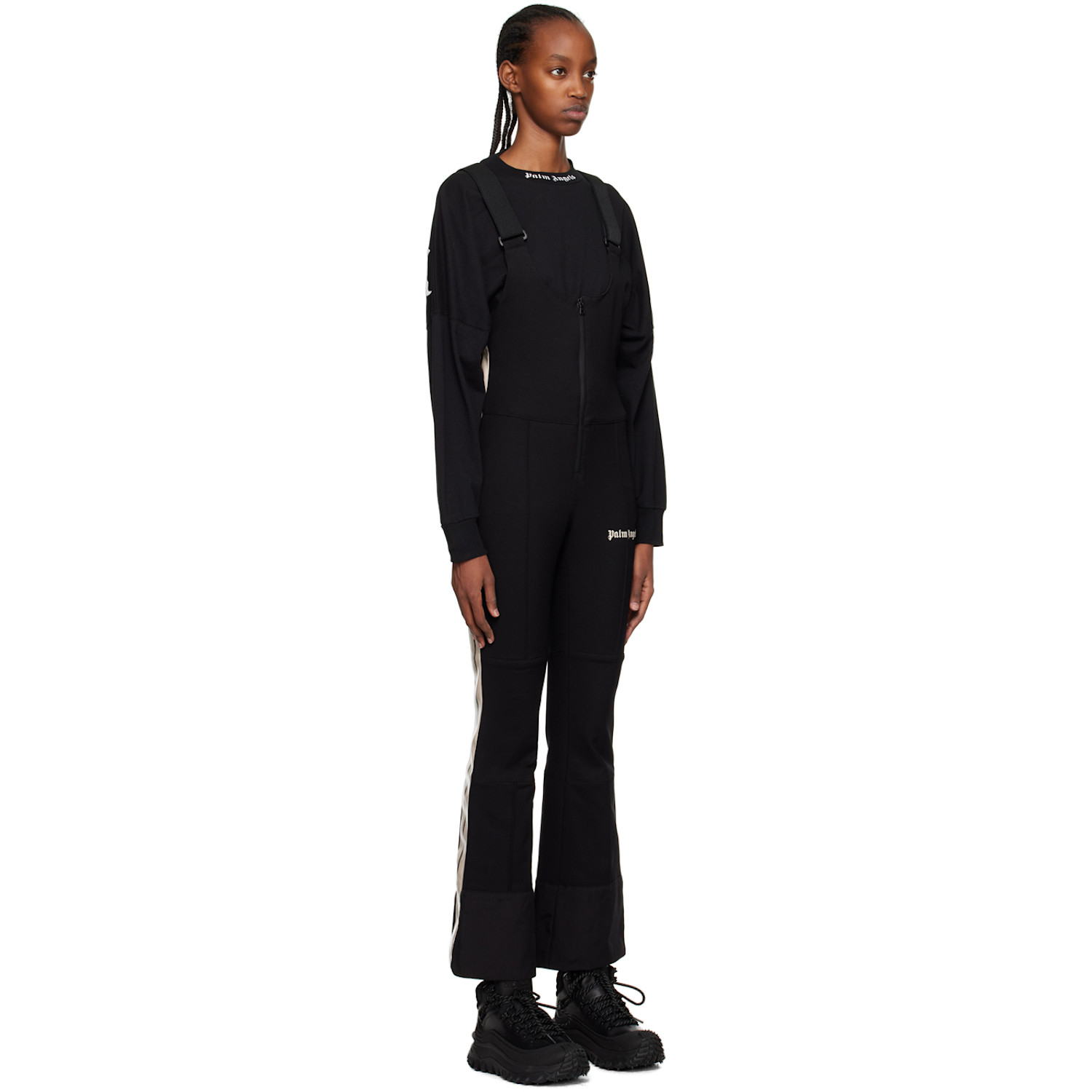  Palm Angels Black Track Jumpsuit 