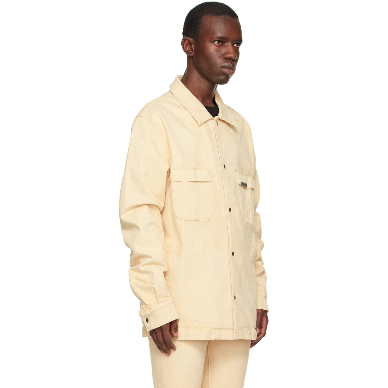  Rta Beige Samson Denim Shirt 