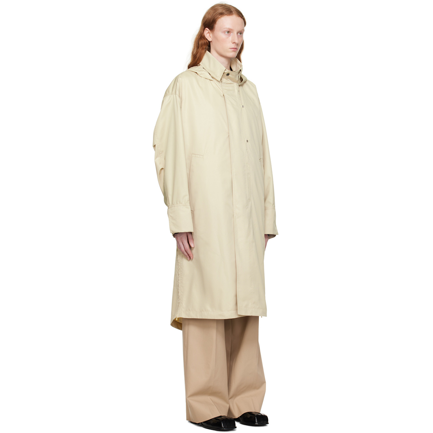  Wooyoungmi Beige Hooded Coat 
