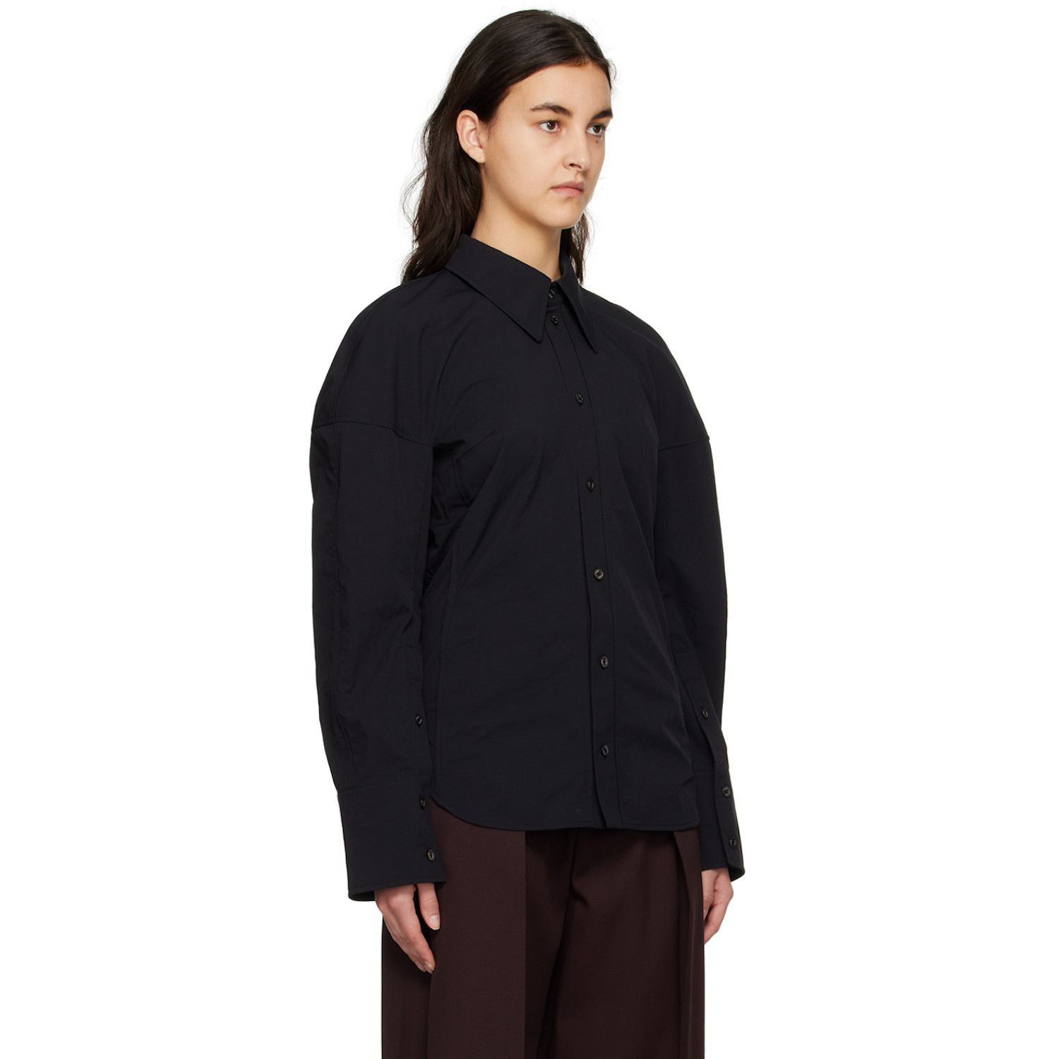  Wooyoungmi Black Puff Shirt 