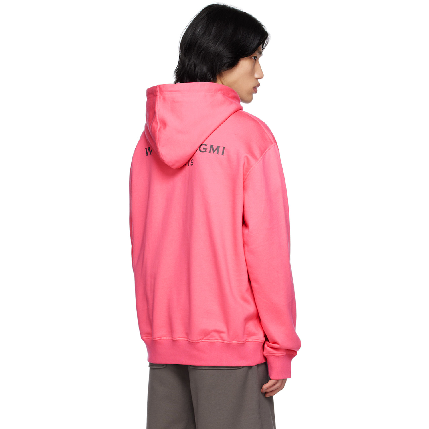  Wooyoungmi Pink Printed Hoodie 