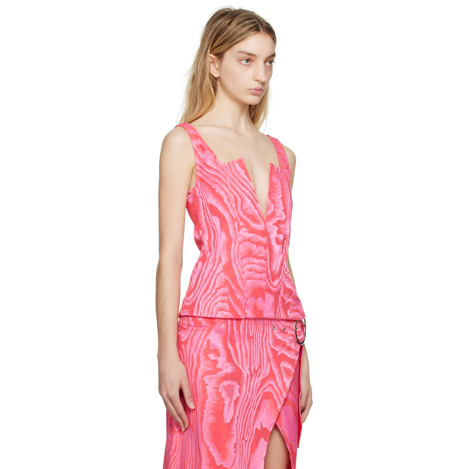  Marques Almeida Pink Corset Camisole 