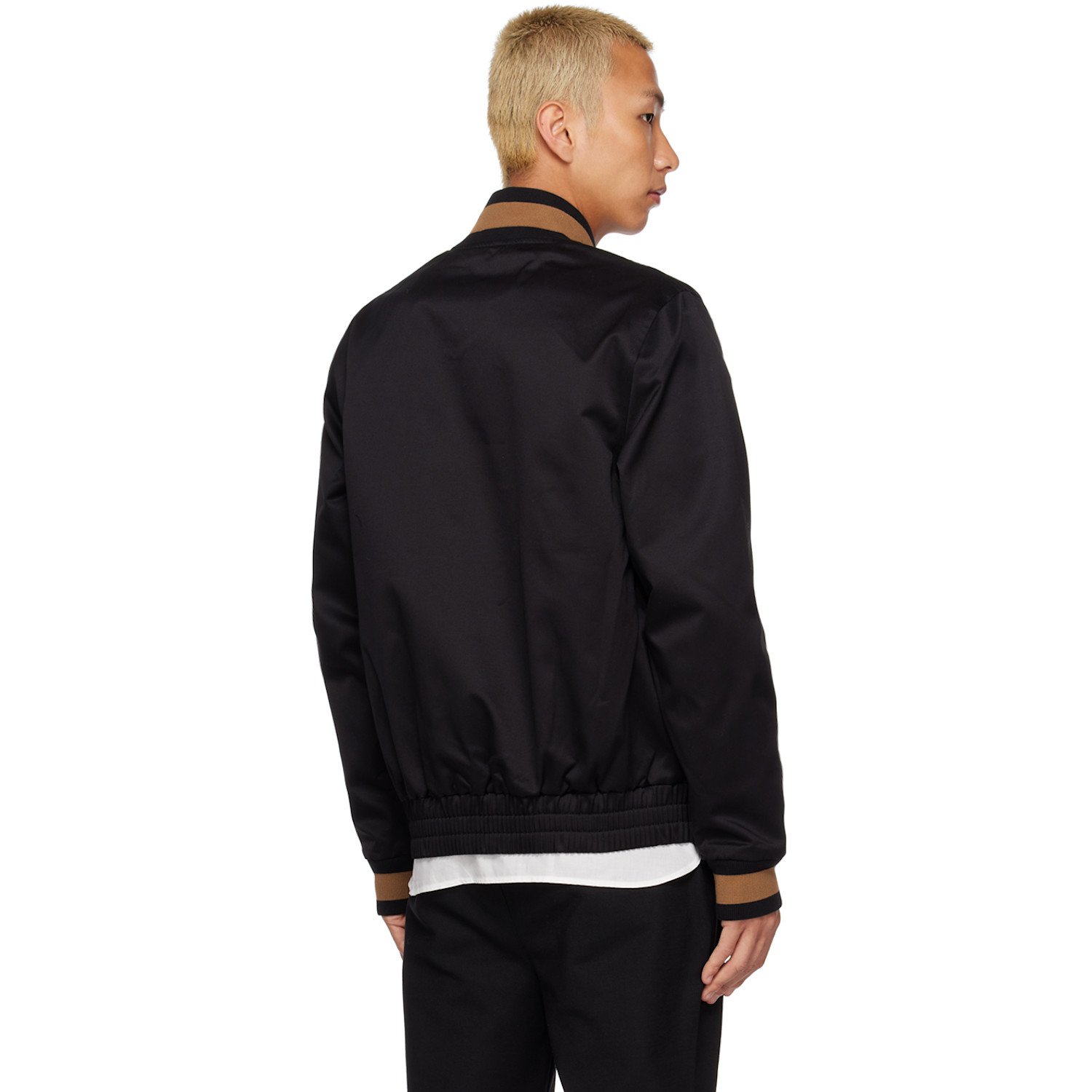  Fred Perry Black J4851 Tennis Bomber Jacket 