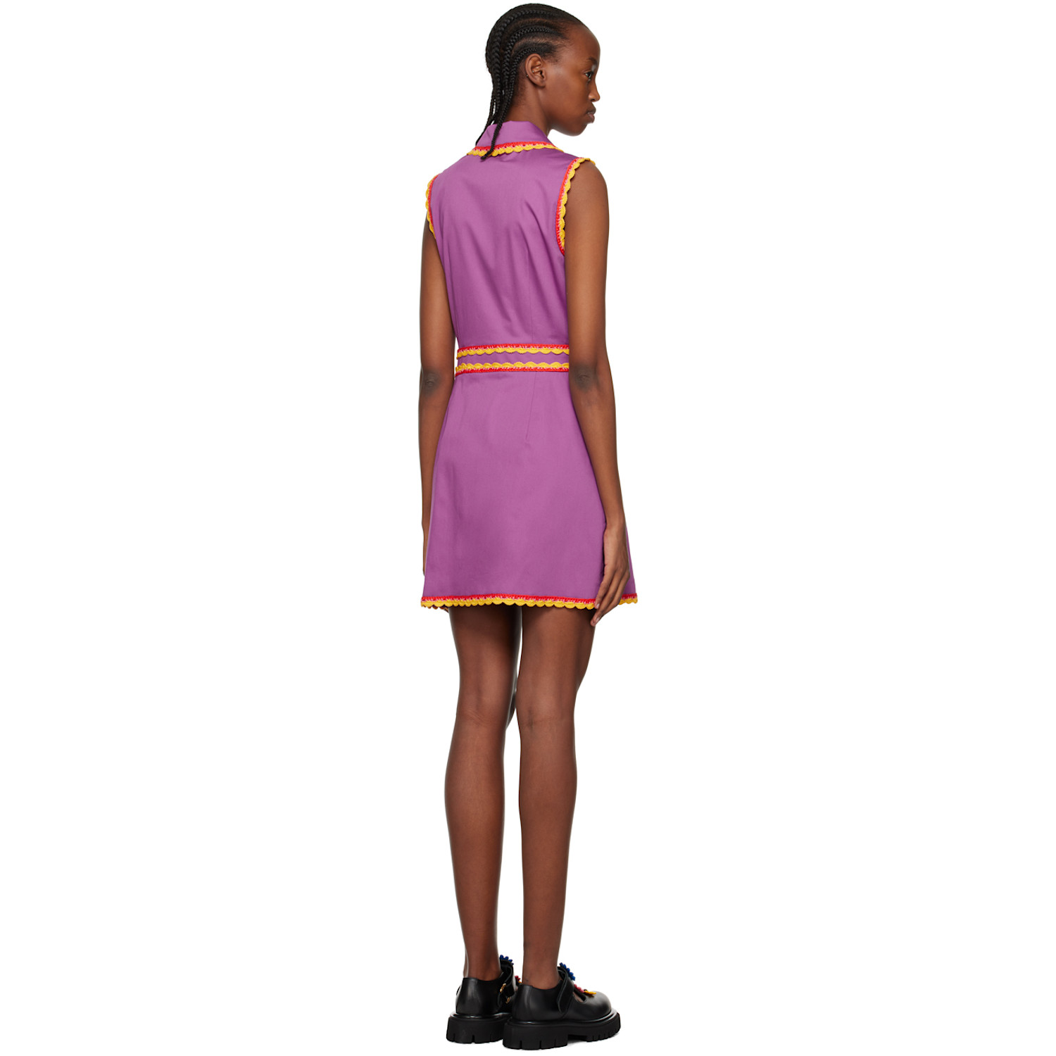  Moschino Purple Belted Minidress 