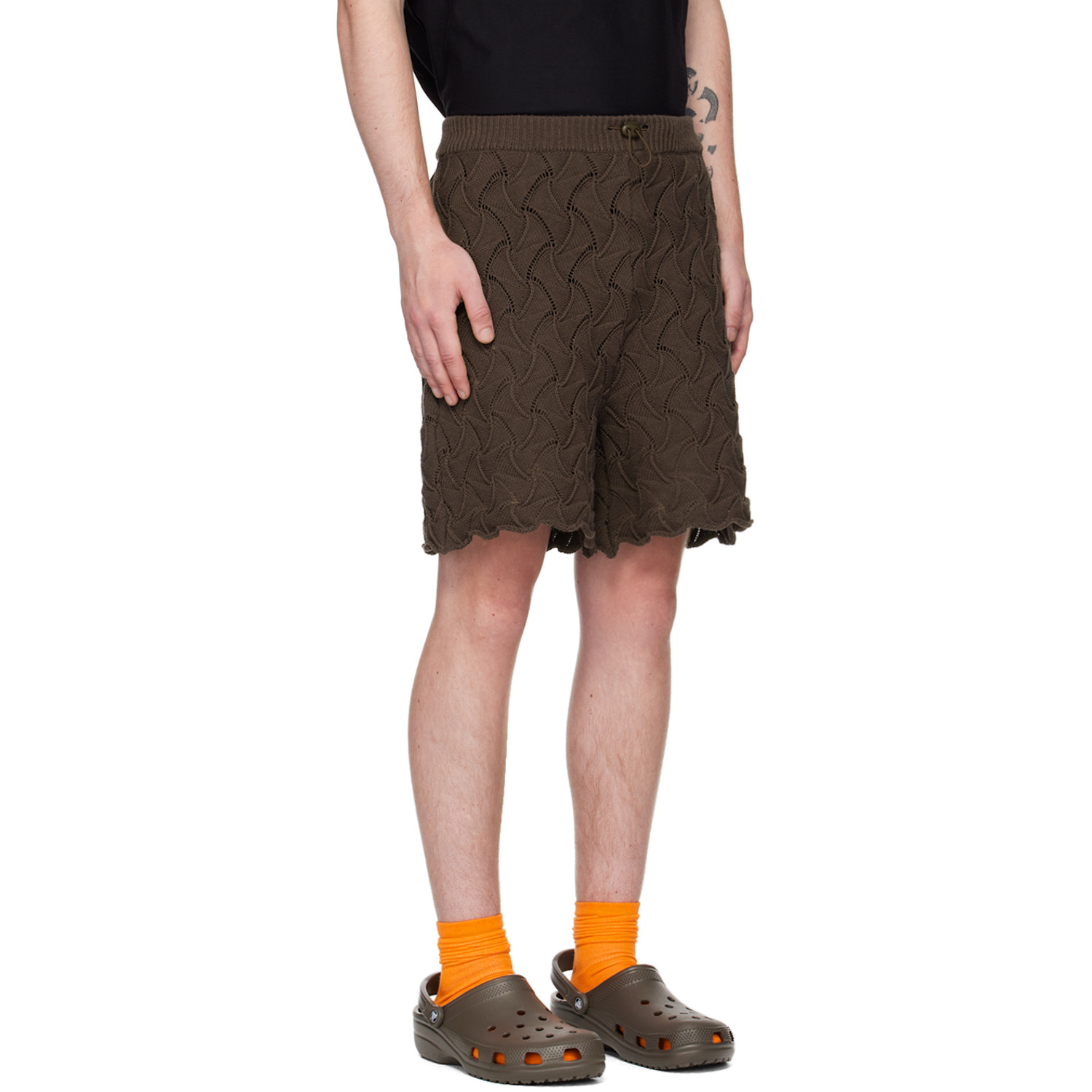  Robyn Lynch Brown Wave Shorts 