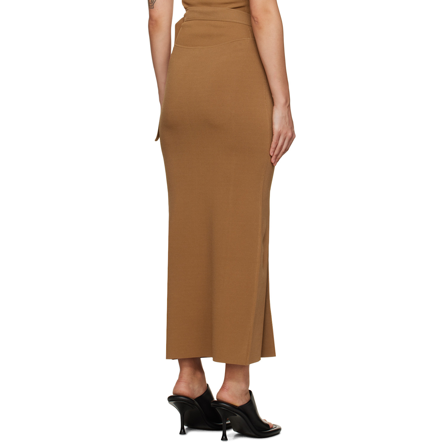 Sir. Brown Nadja Button Maxi Skirt 