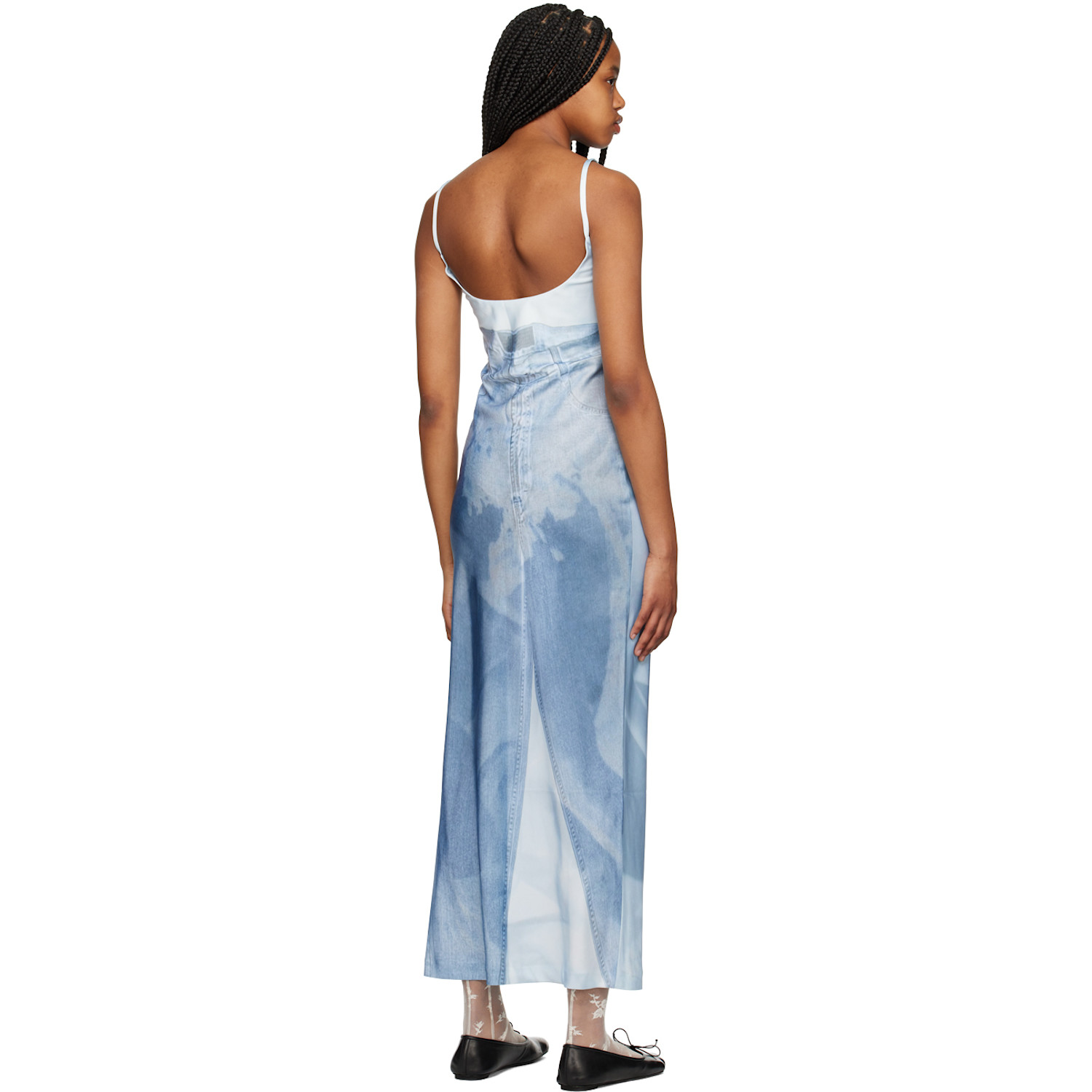  Elliss Blue Handy Jean Maxi Dress 