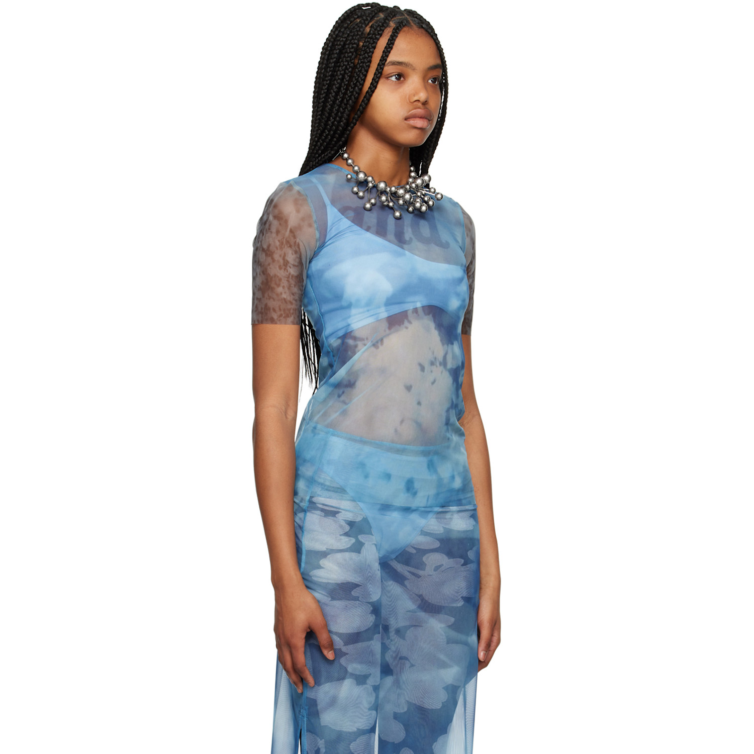  Elliss Blue Graphic T-shirt 