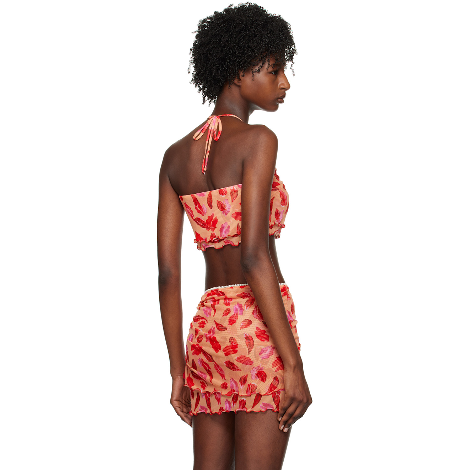  Marco Rambaldi Red Graphic Camisole 