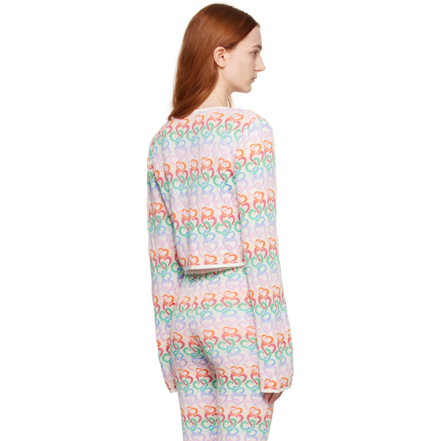  Marco Rambaldi Multicolor Heart Cardigan 
