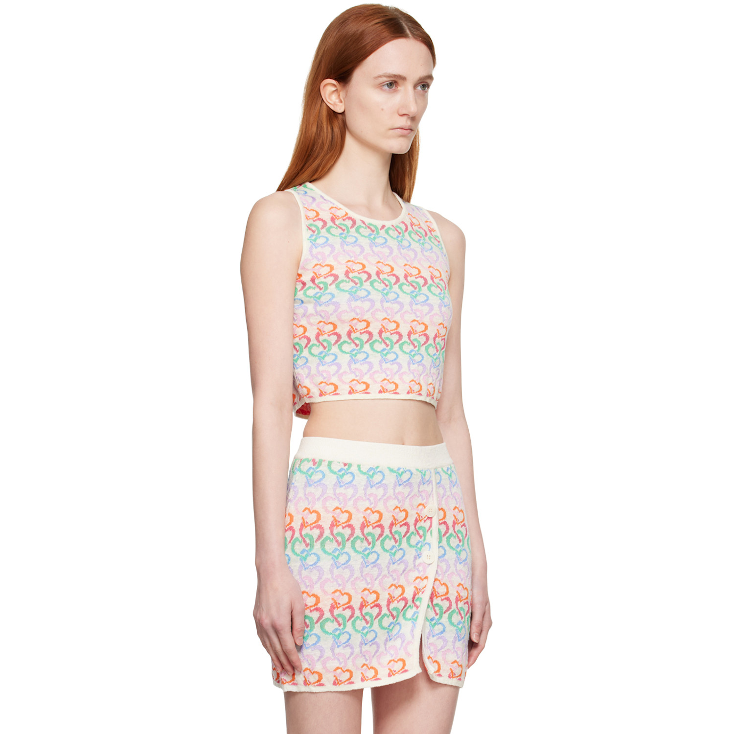  Marco Rambaldi Multicolor Heart Tank Top 