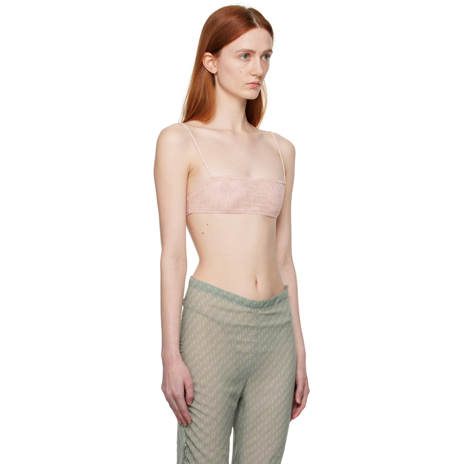  Jade Cropper Ssense Exclusive Pink Bra 