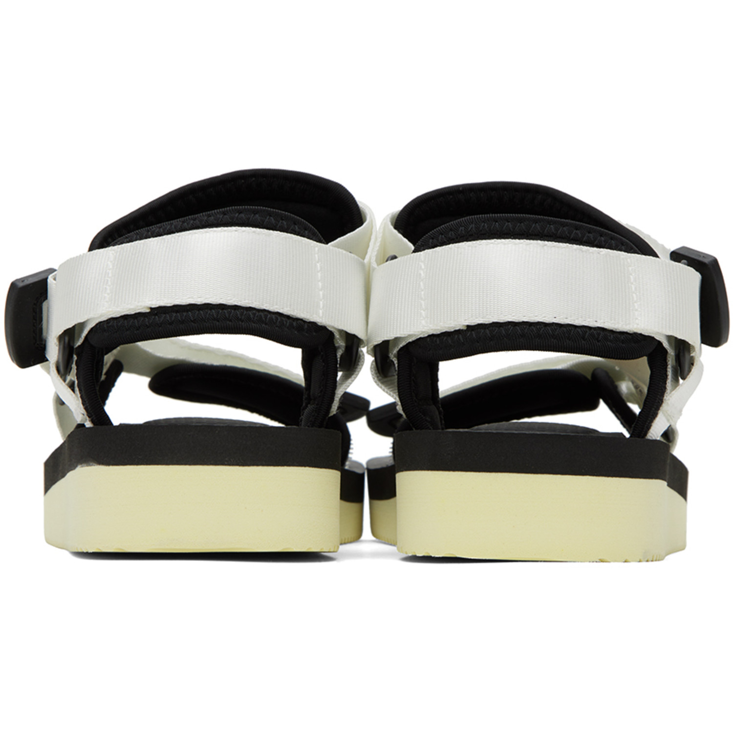  Suicoke White & Black Depa-v2 Sandals 