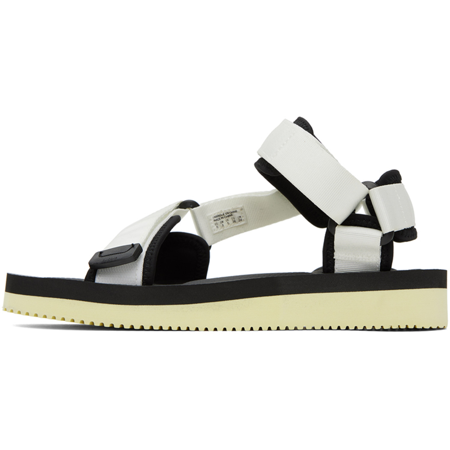  Suicoke White & Black Depa-v2 Sandals 