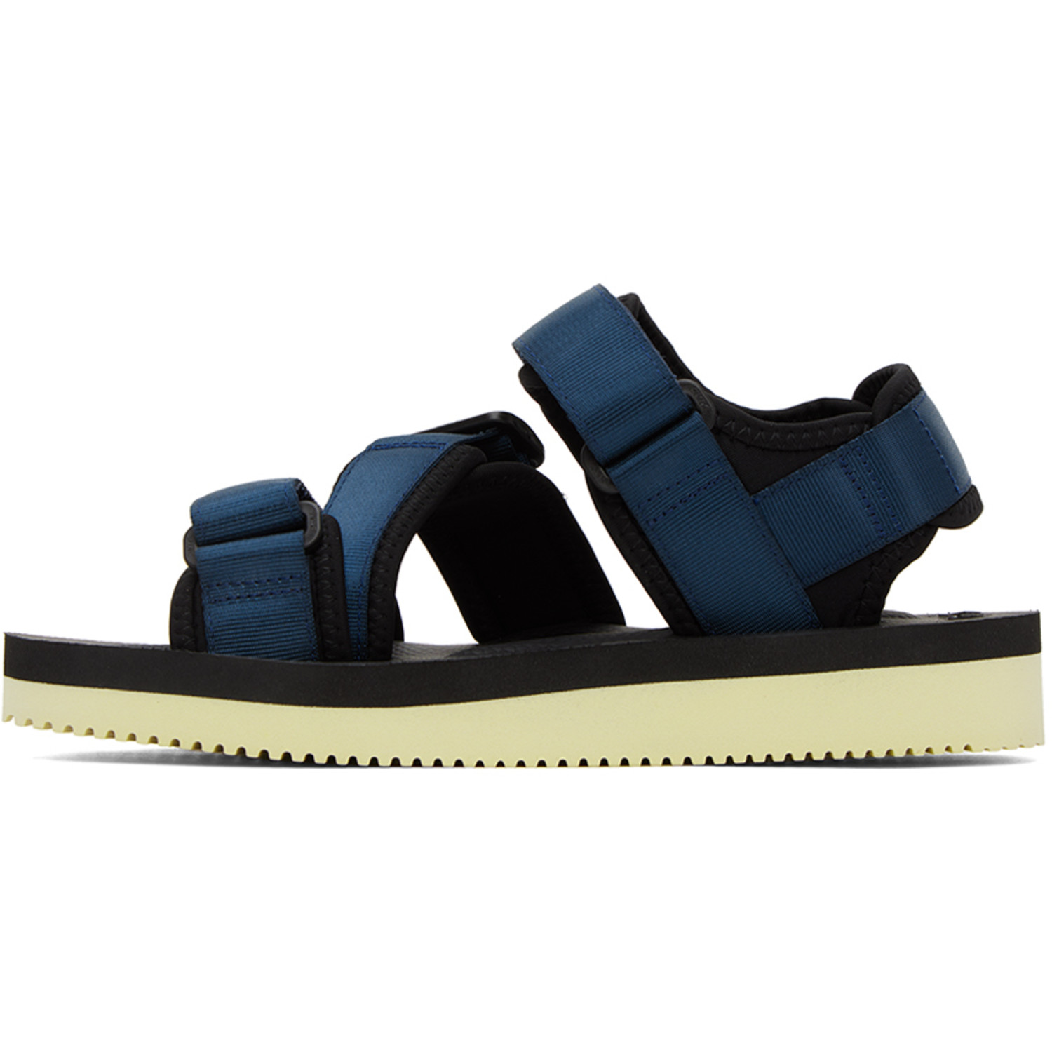  Suicoke Navy & Black Kisee-v Sandals 