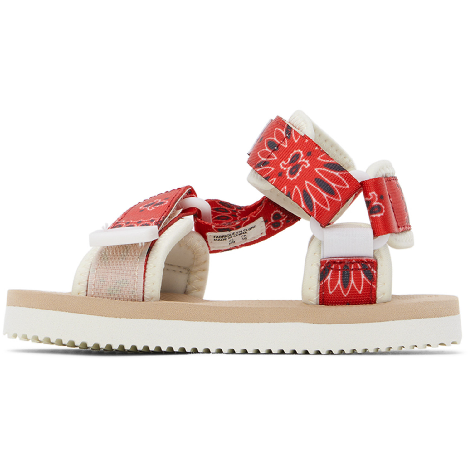  Suicoke Kids Beige & Red Depa-2 Sandals 