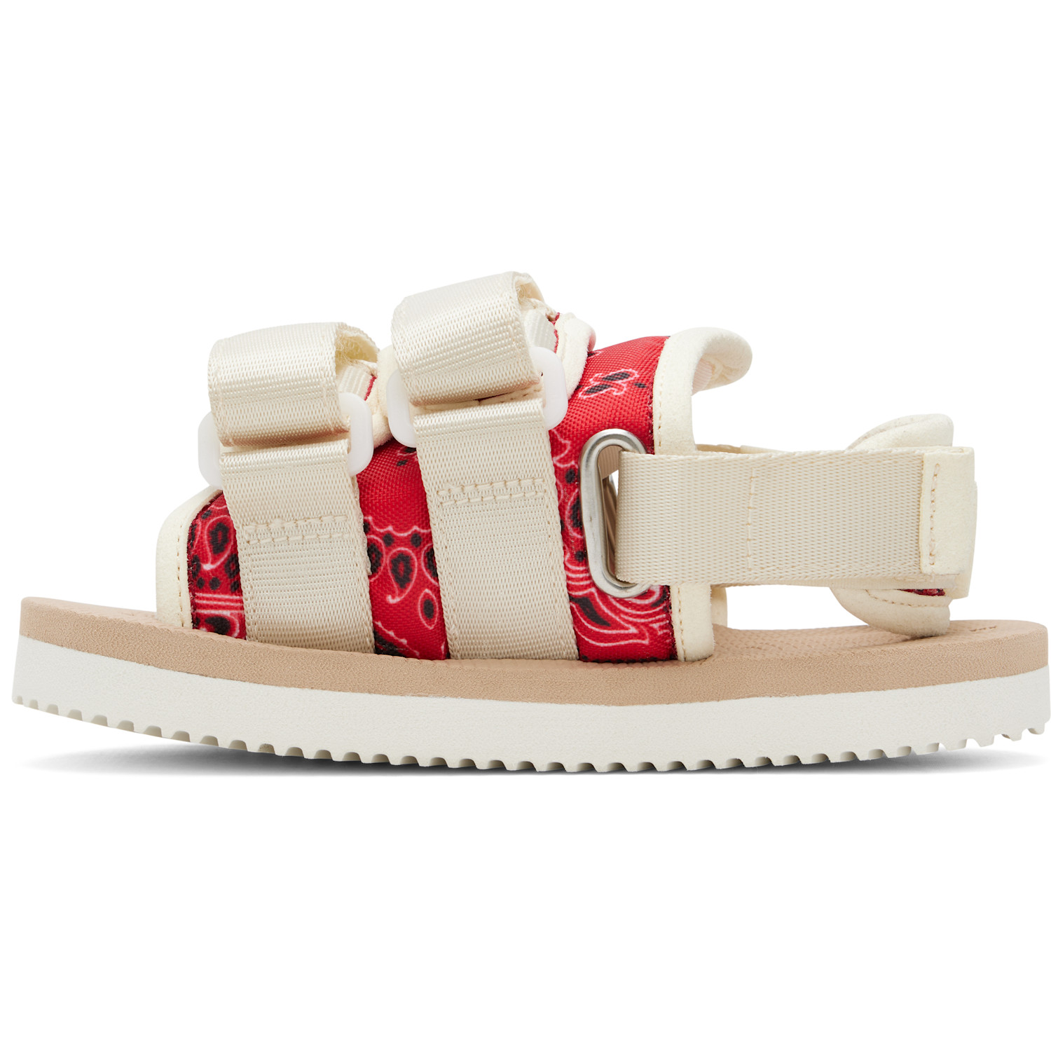  Suicoke Kids Beige & Red Moto Sandals 