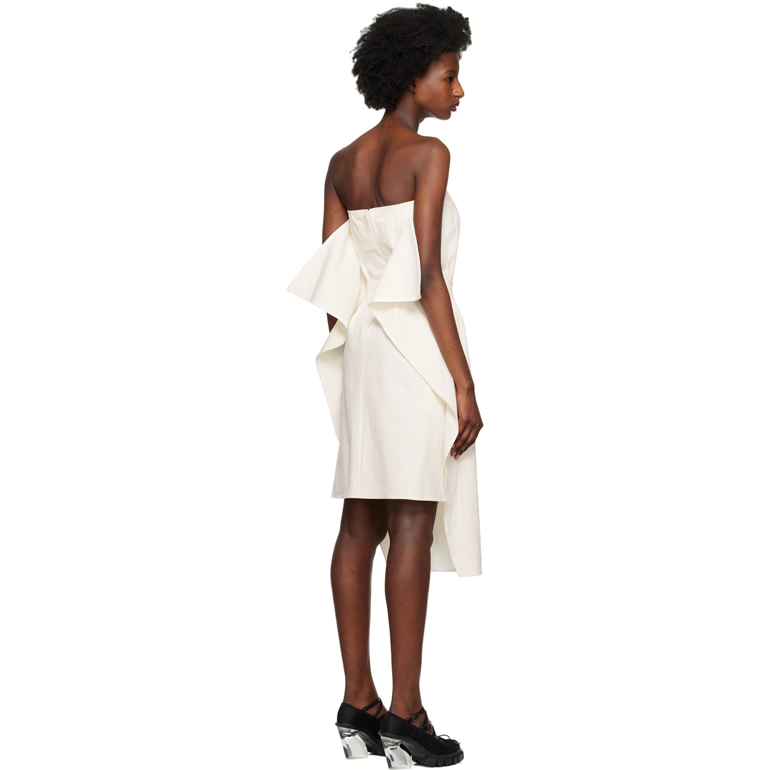  Recto Off-white Tube Top Midi Dress 