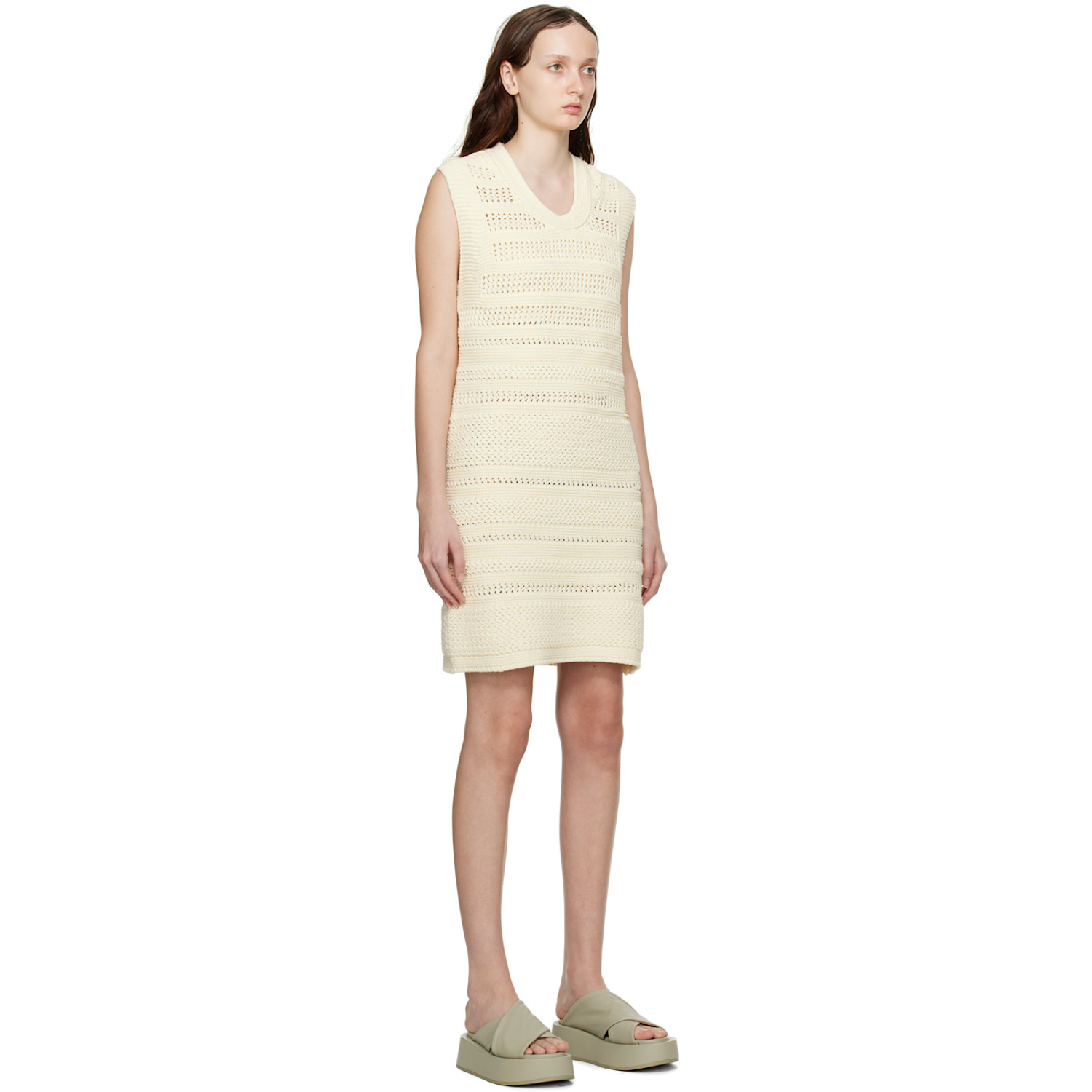  Recto Off-white Signature Midi Dress 