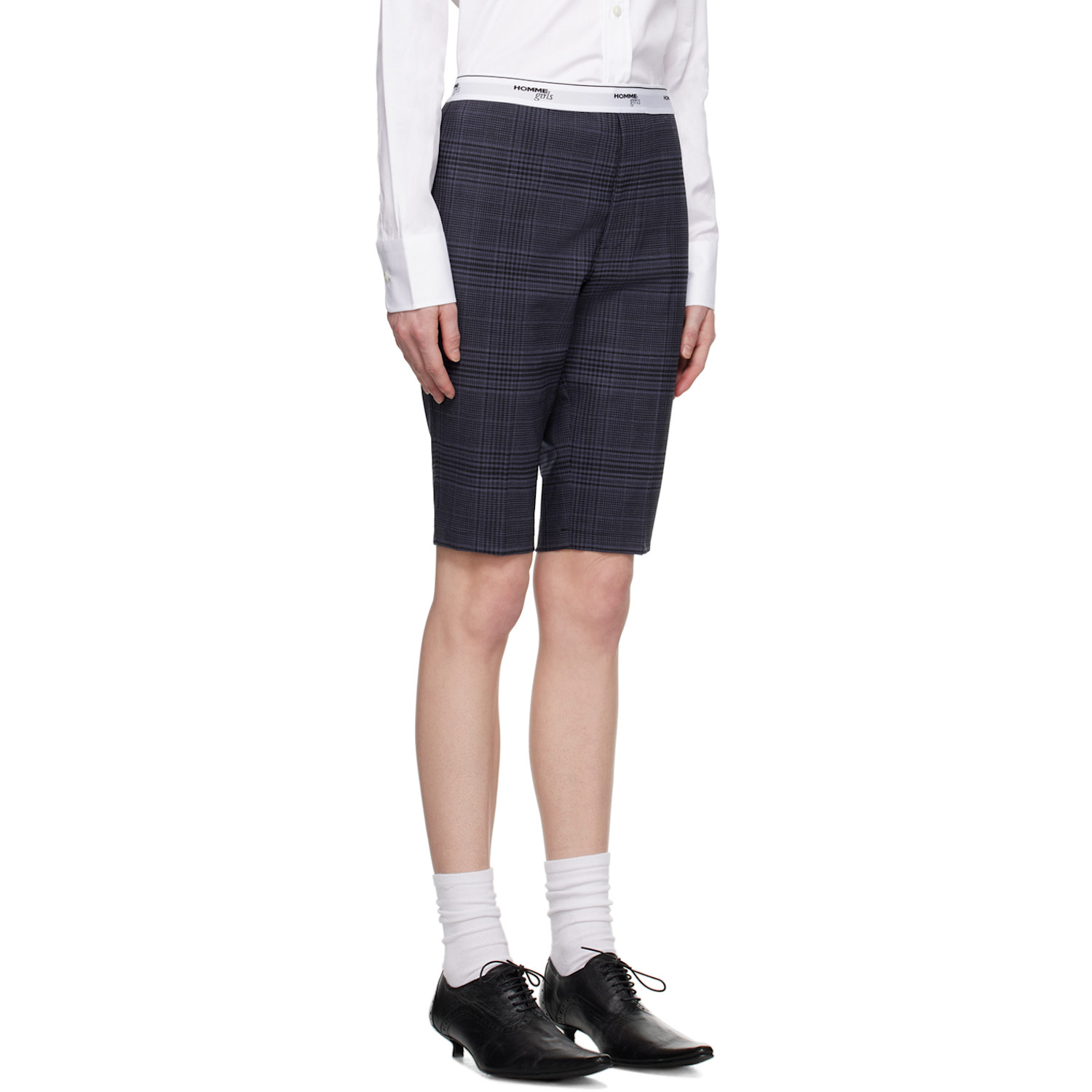  Hommegirls Ssense Work Capsule – Navy & Gray Shorts 