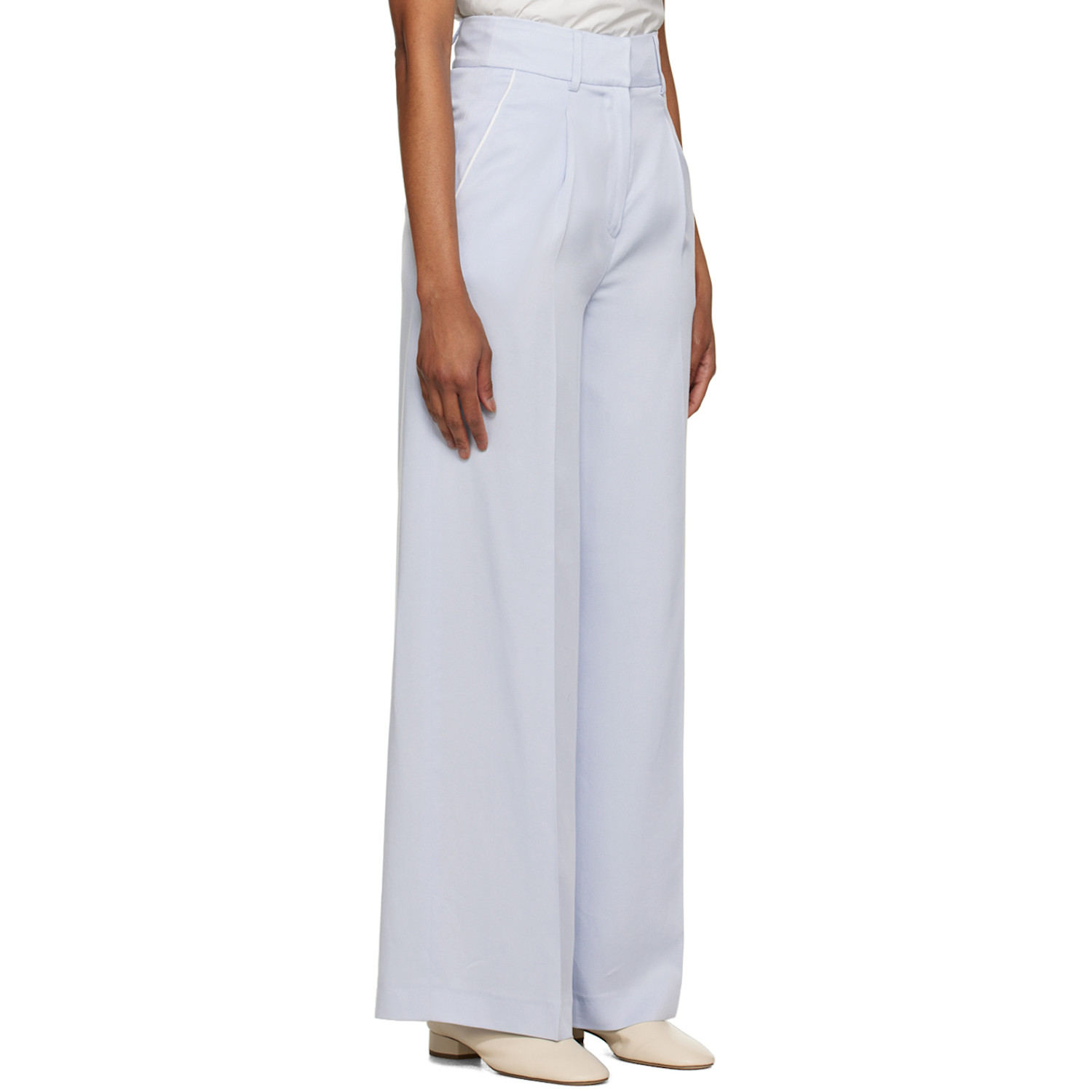  Elleme Blue Pleated Trousers 