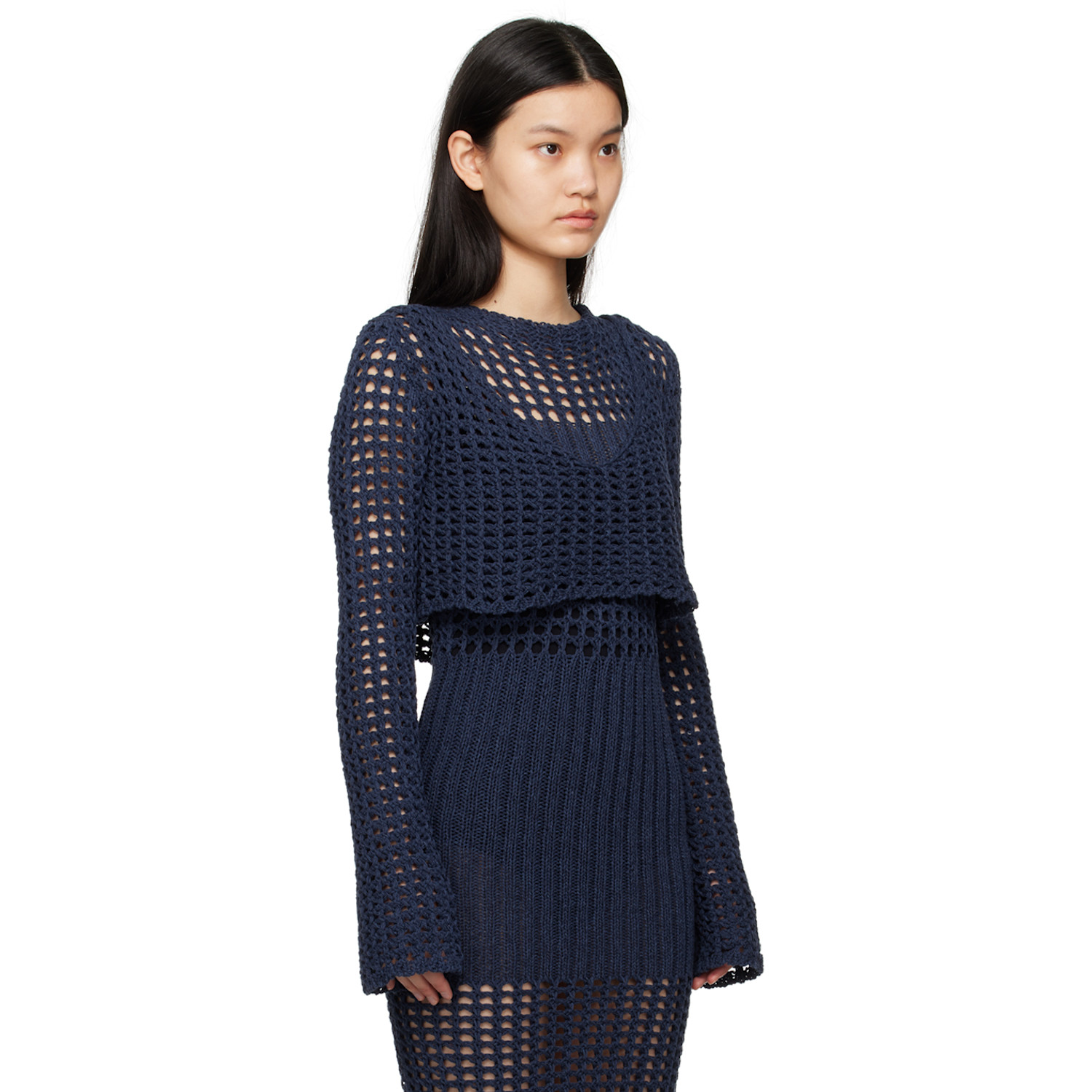  Elleme Navy Low Back Sweater 